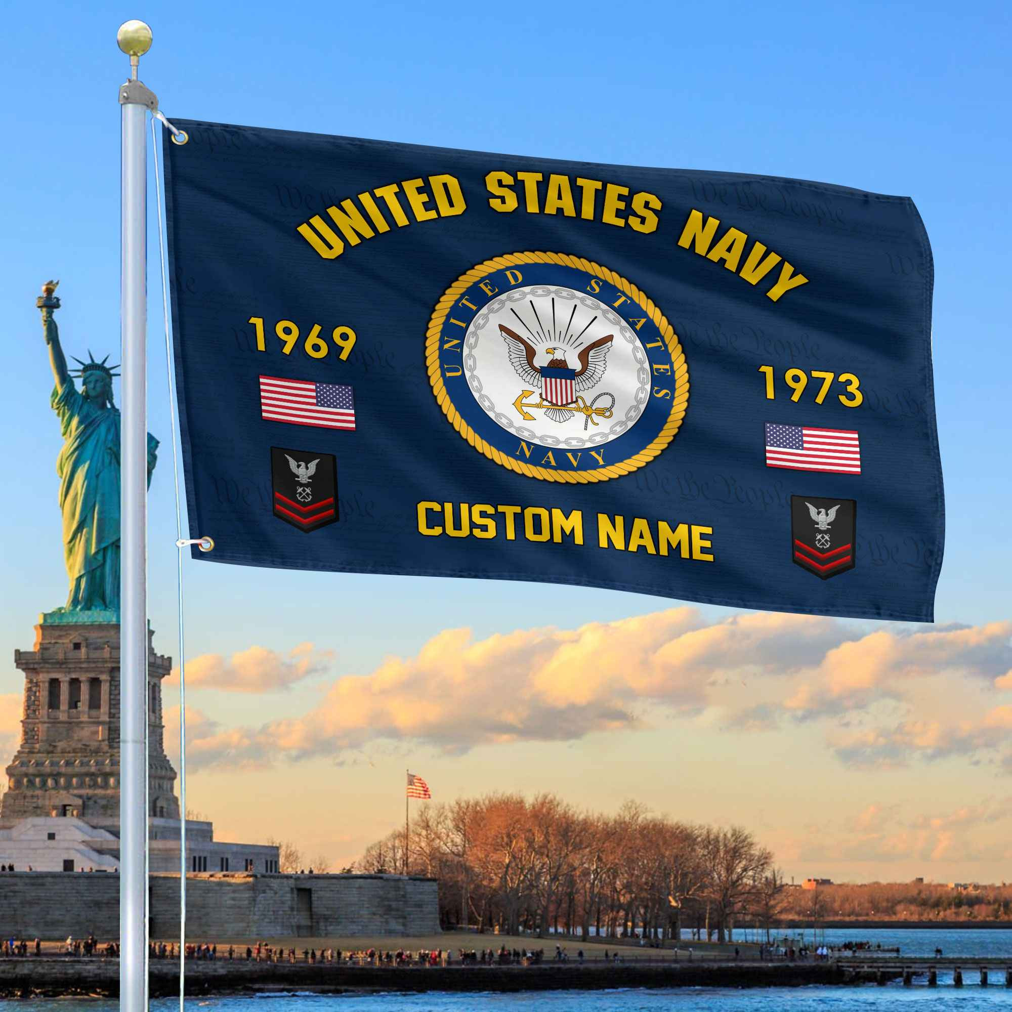 Premium Custom US Navy Grommet Flag VPVC108602, Gifts For Navy Veteran, Best Gifts On Father’s Day, Armed Forces Day, Independence Day, Veterans Day