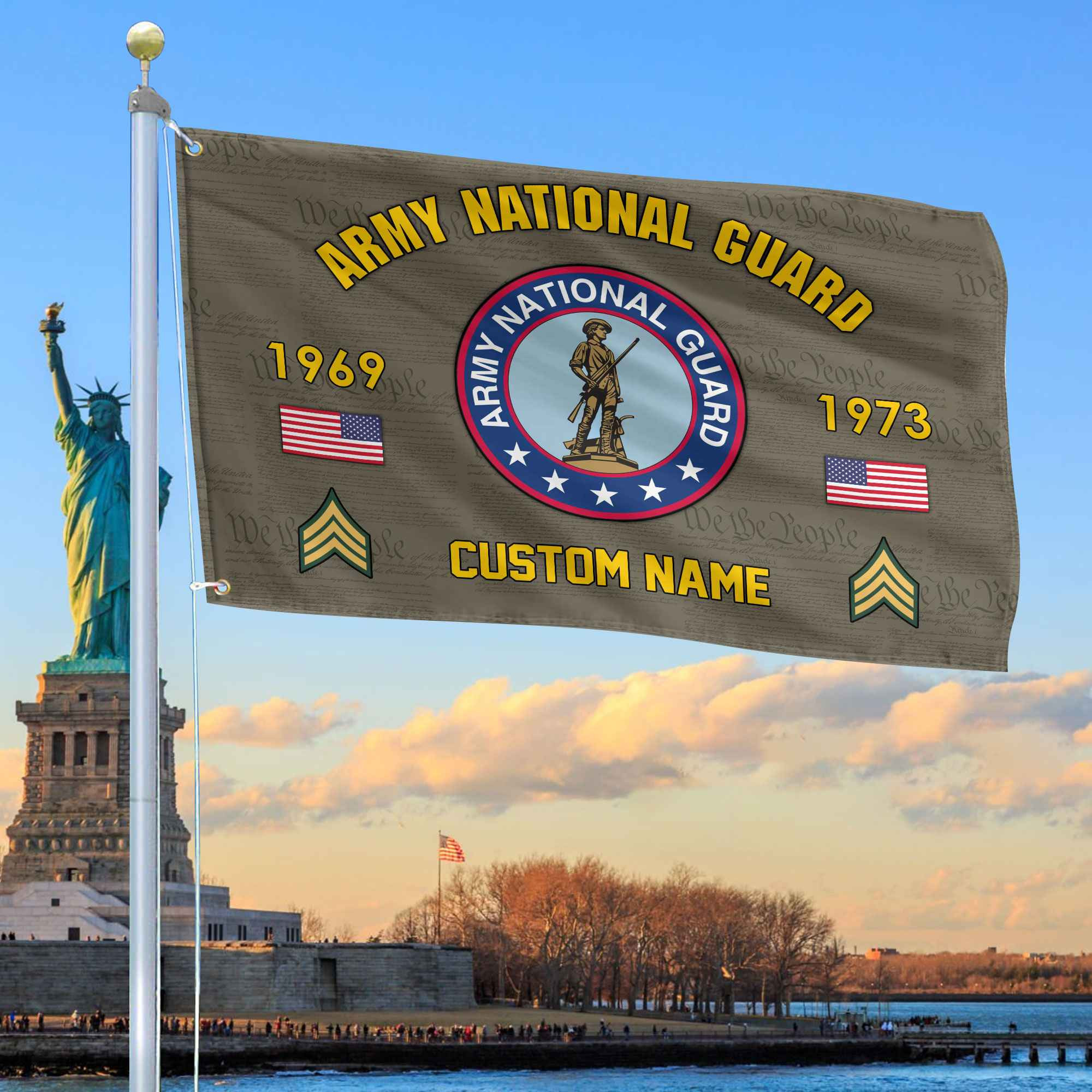 Premium Custom US Army National Guard Grommet Flag VPVC108608, Gifts For Army National Guard Veteran, Best Gifts On Father’s Day, Armed Forces Day, Independence Day, Veterans Day