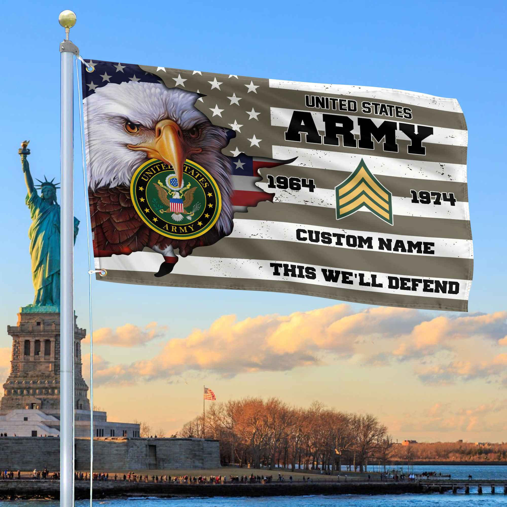 Premium Custom US Army Grommet Flag VPVC108710, Gifts For Army Veteran, Best Gifts On Father’s Day, Armed Forces Day, Independence Day, Veterans Day