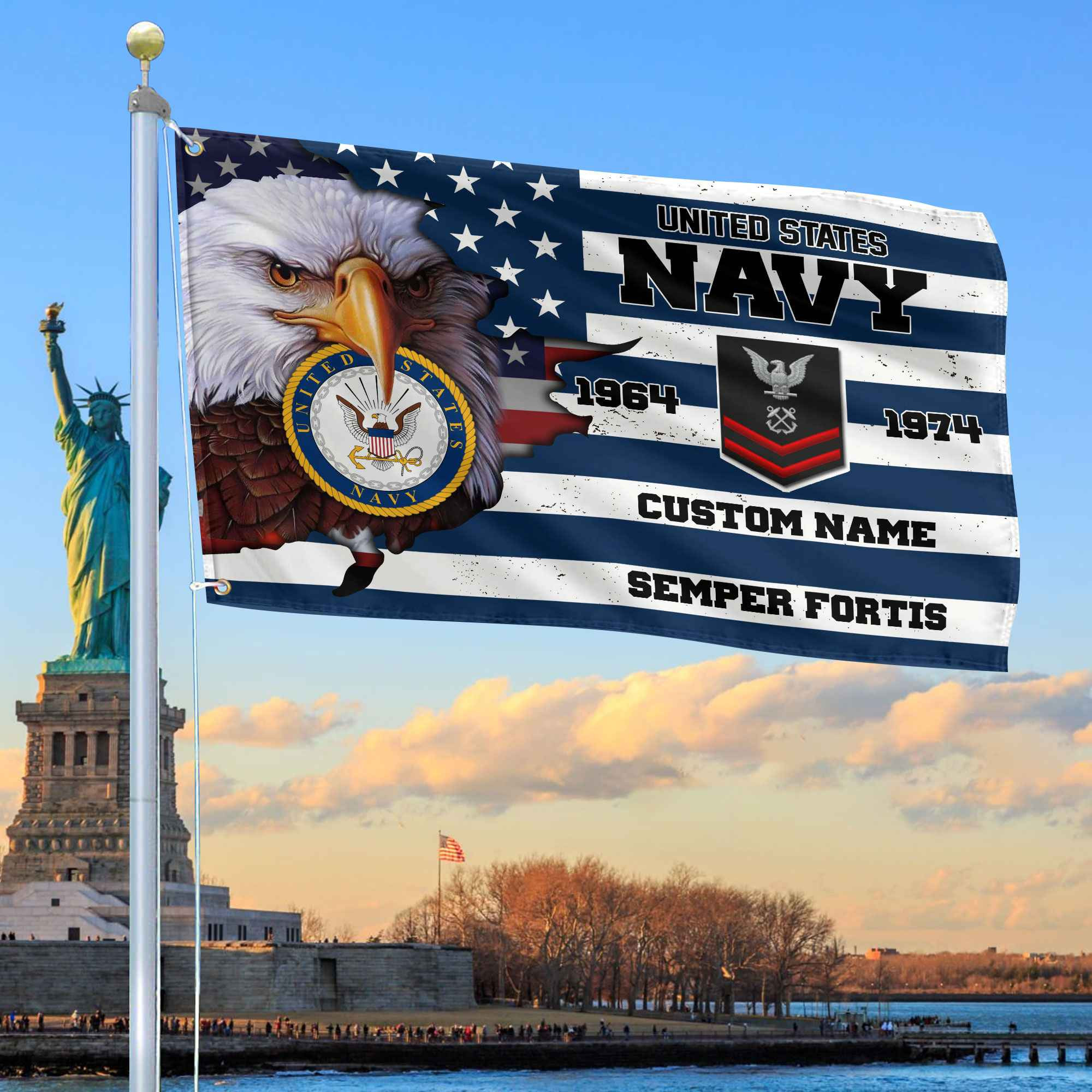 Premium Custom US Navy Grommet Flag VPVC108702, Gifts For Navy Veteran, Best Gifts On Father’s Day, Armed Forces Day, Independence Day, Veterans Day