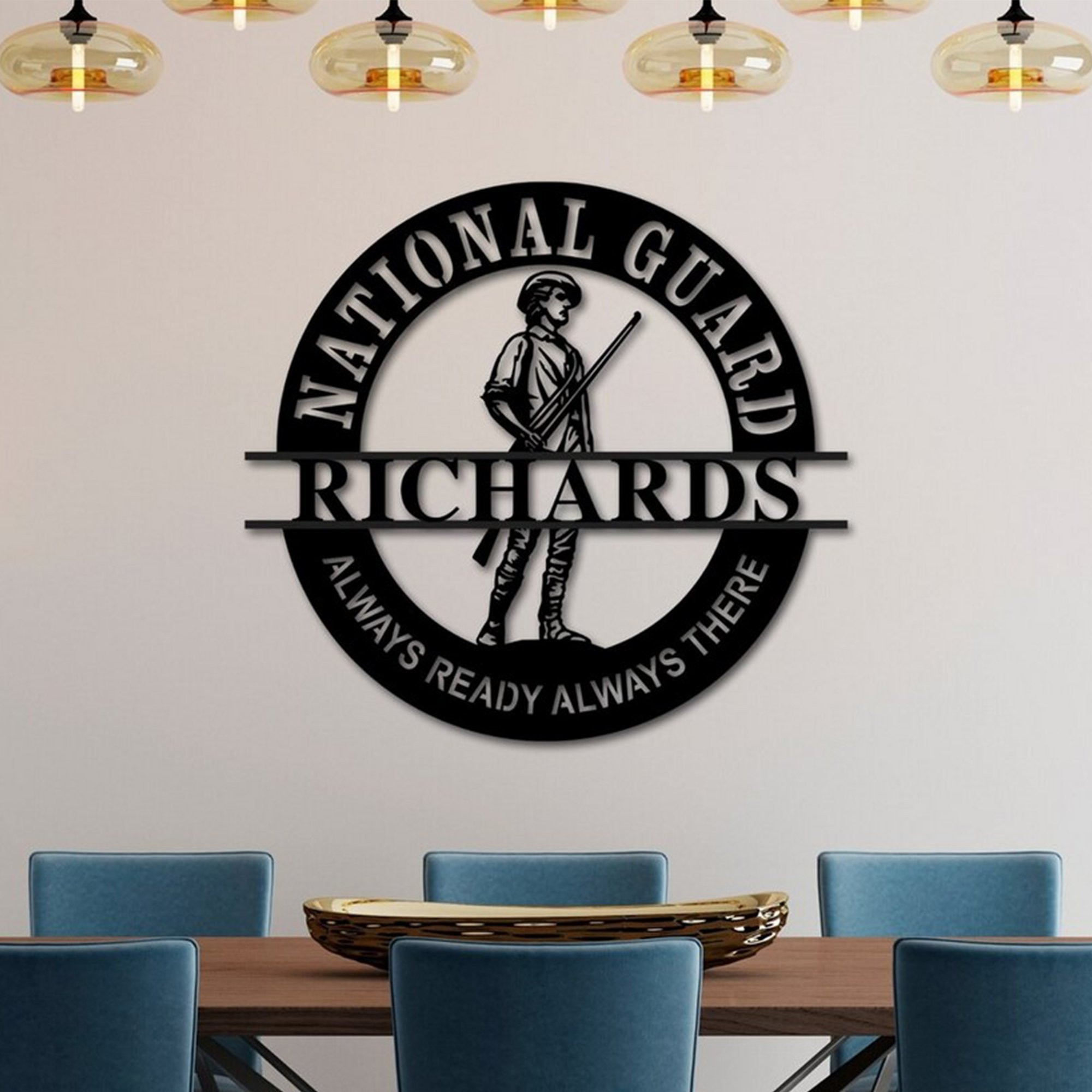 Premium Custom US Army National Guard Metal Signs VPVC901003, Gift For Army National Guard Veteran, Metal Wall Hanger, Gifts For Dad, For Husband, Best Gifts On Father’s Day, Armed Forces Day, Independence Day, Veterans Day