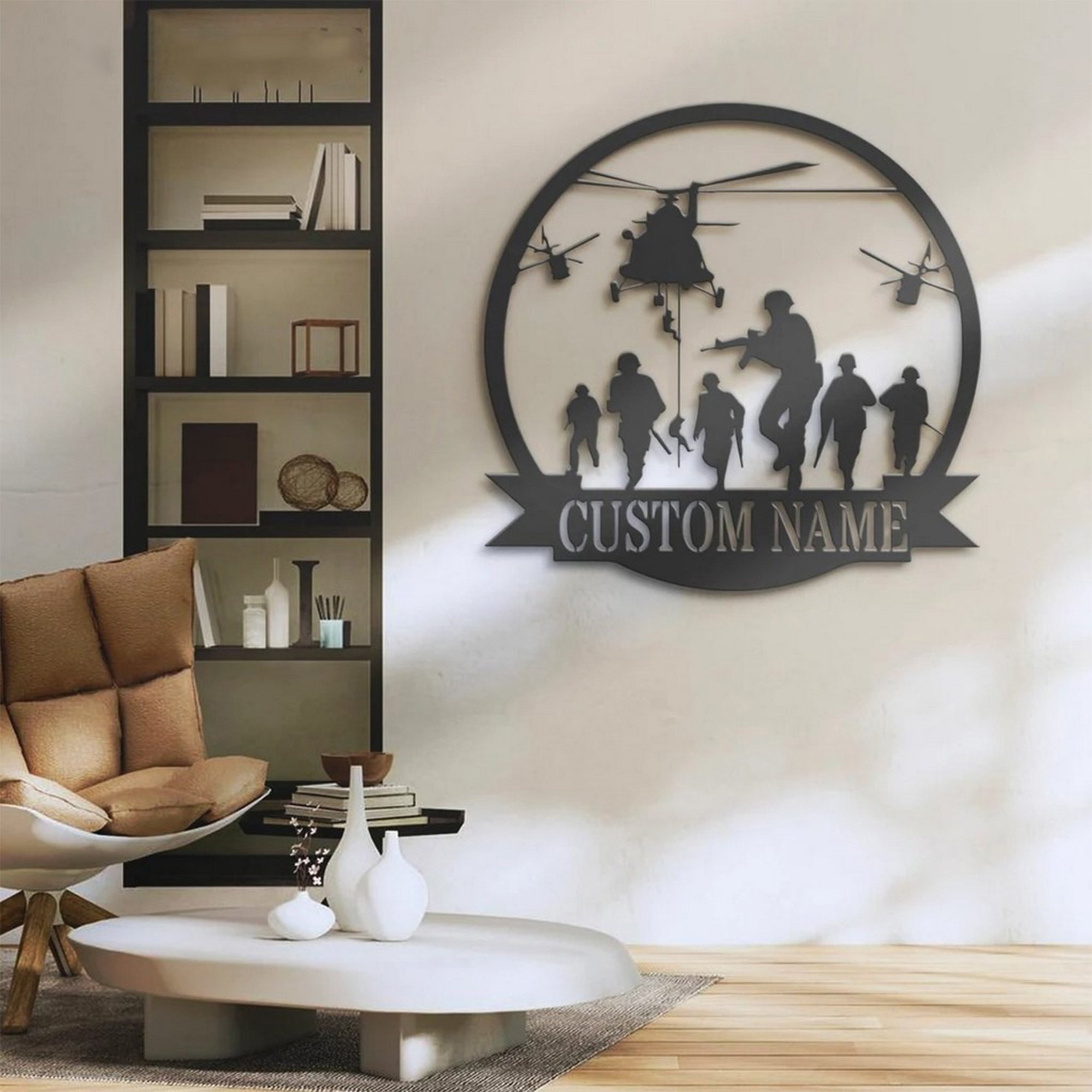 Premium Custom US Veteran Metal Signs VPVC901008, Gift For US Veteran, US Soldier Helicopter Military Metal Wall Art, Gifts For Dad, For Husband, Best Gifts On Father’s Day, Armed Forces Day, Independence Day