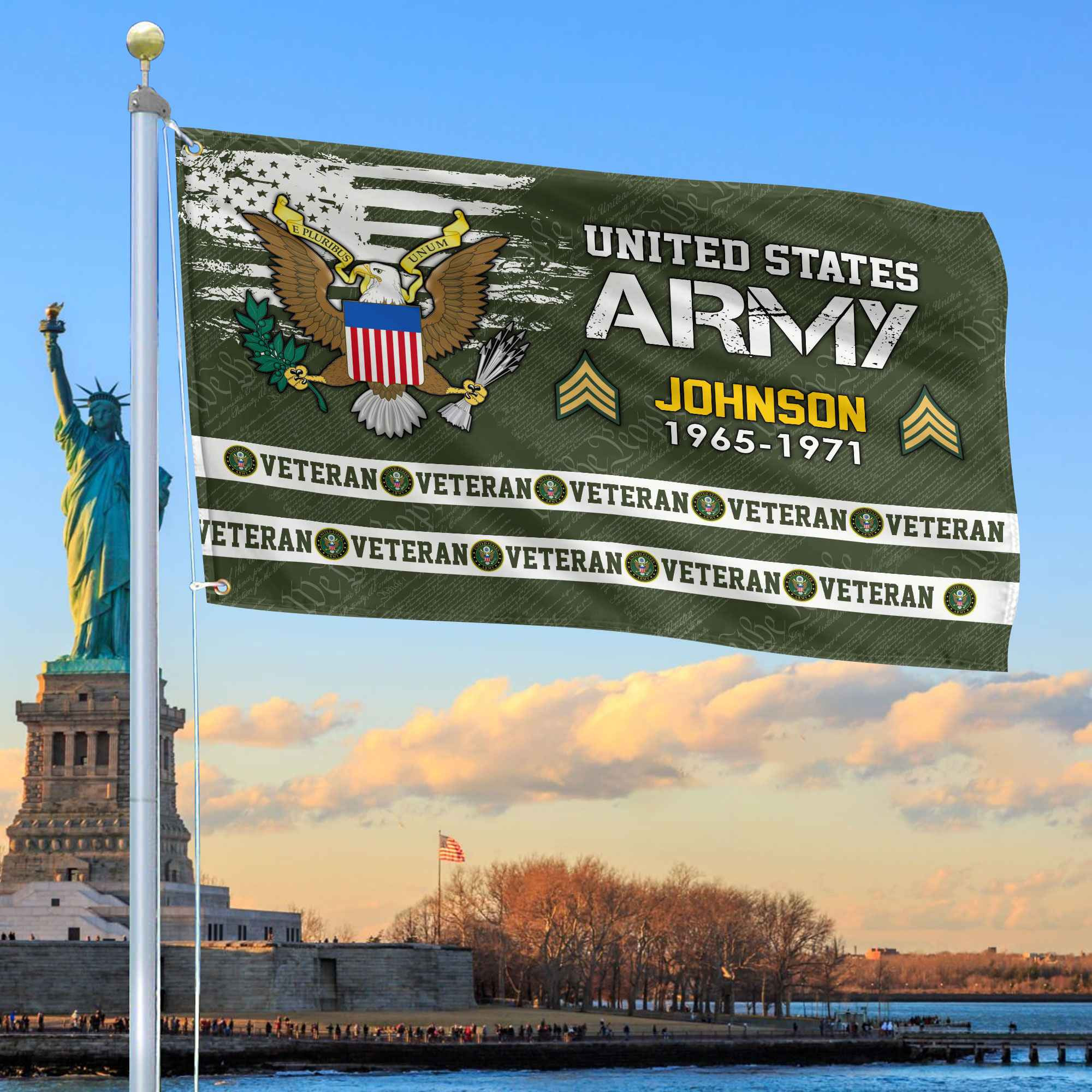 Premium Custom US Army Grommet Flag VPVC109201, Gifts For Army Veteran, Best Gifts On Father’s Day, Armed Forces Day, Independence Day, Veterans Day