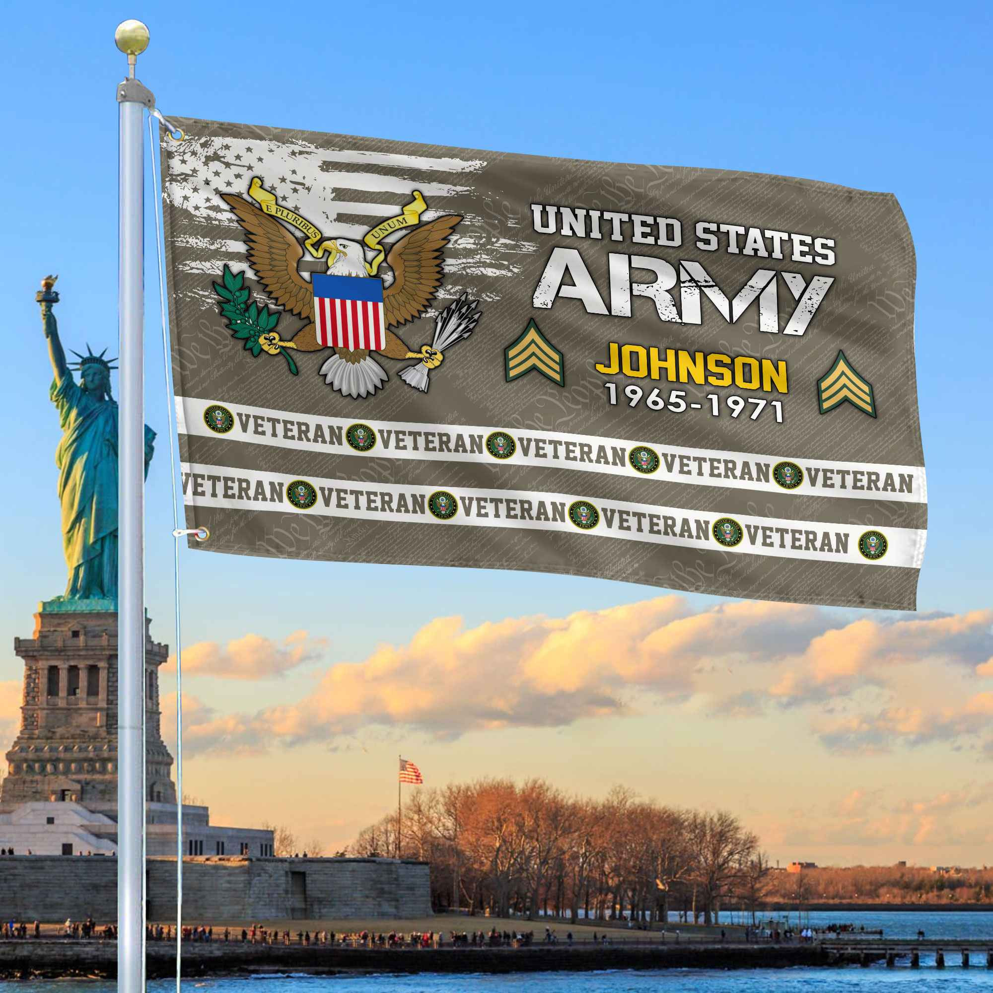 Premium Custom US Army Grommet Flag VPVC109210, Gifts For Army Veteran, Best Gifts On Father’s Day, Armed Forces Day, Independence Day, Veterans Day