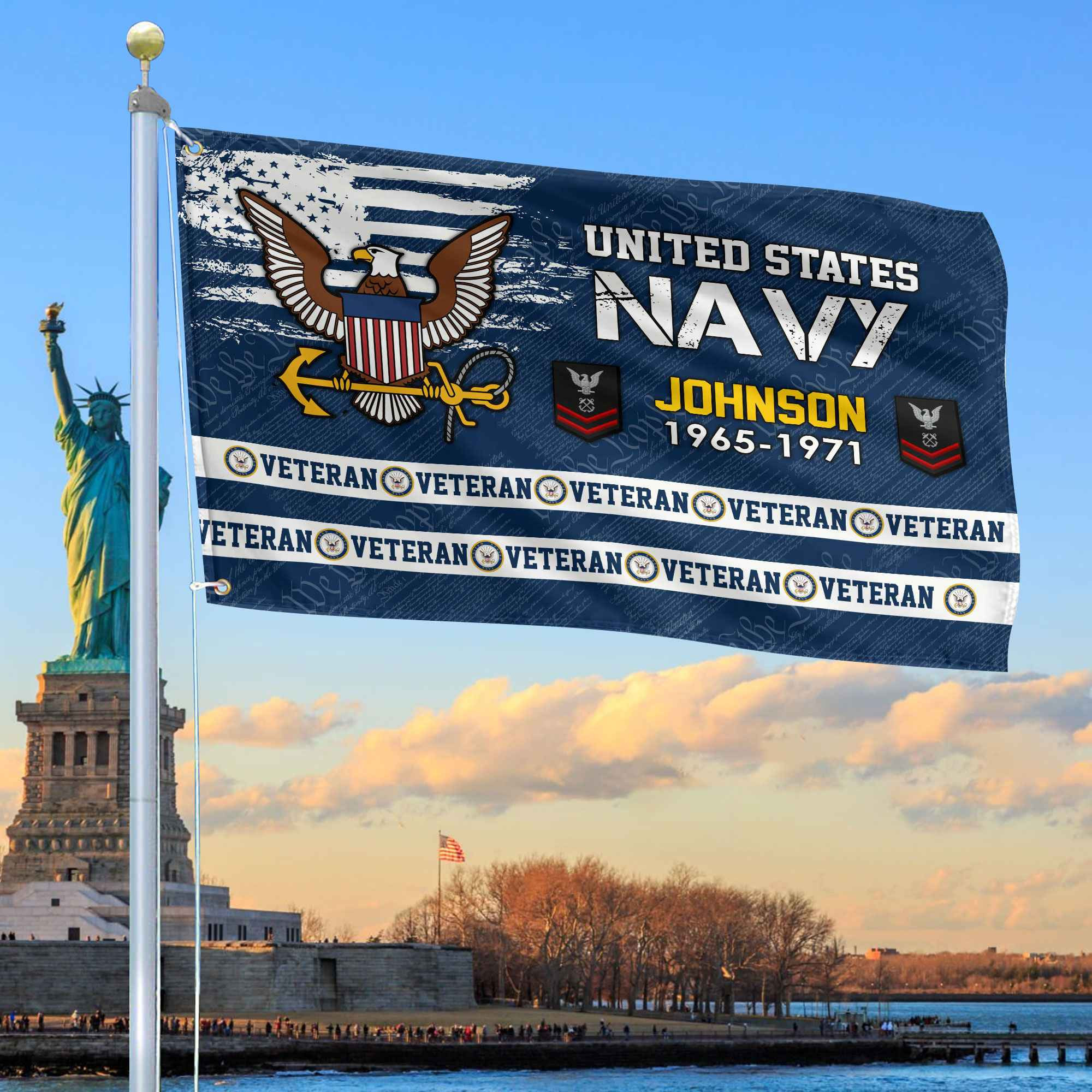 Premium Custom US Navy Grommet Flag VPVC109202, Gifts For Navy Veteran, Best Gifts On Father’s Day, Armed Forces Day, Independence Day, Veterans Day