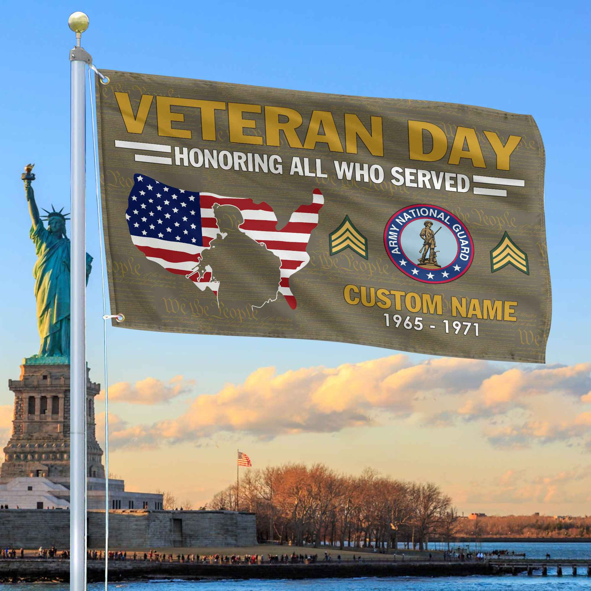 Premium Custom US Army National Guard Grommet Flag VPVC105608, Gifts For Army National Guard Veteran, Gifts For Dad, For Husband, Best Gifts On Father’s Day, Armed Forces Day, Independence Day, Veterans Day