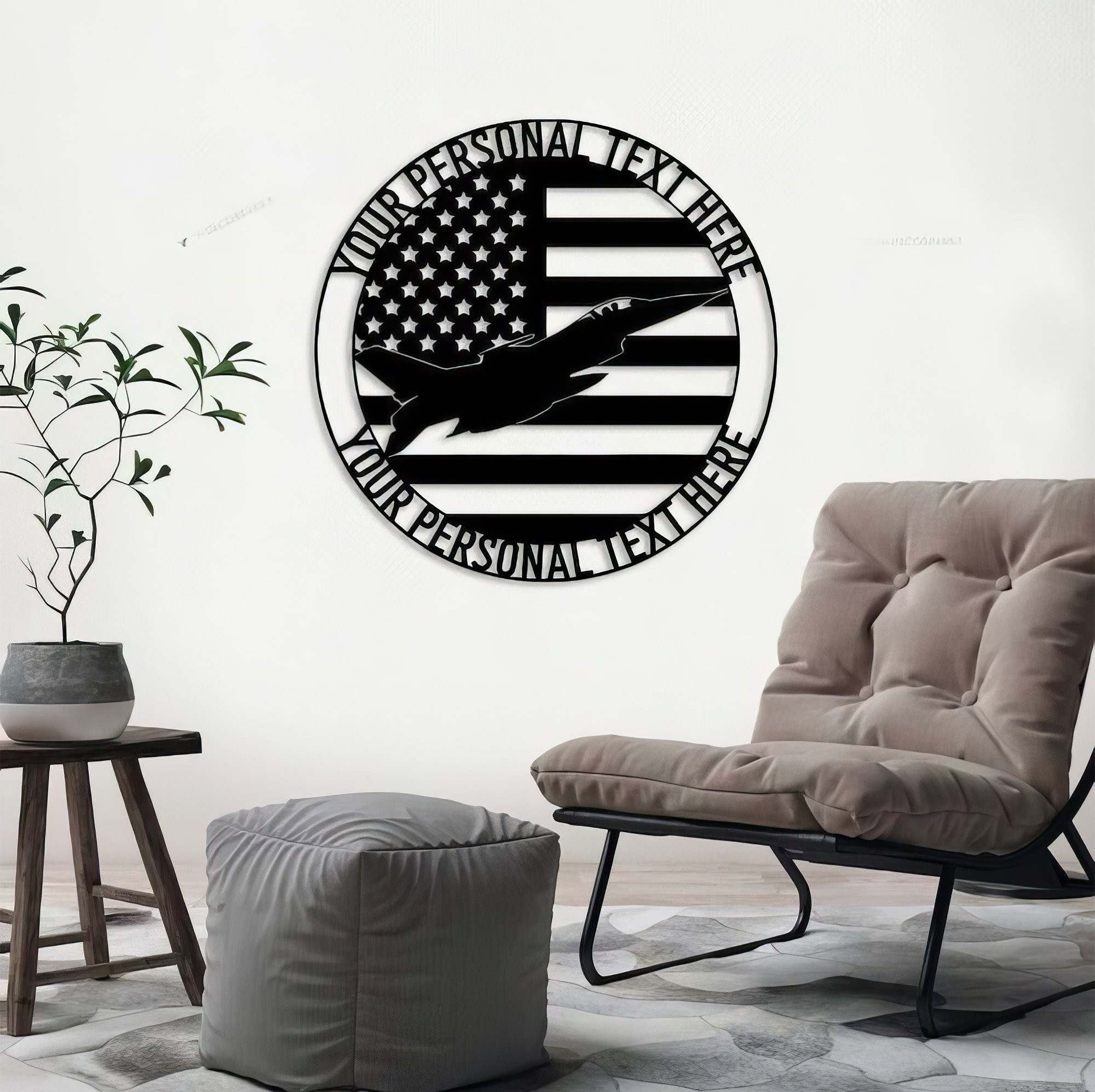 Premium Custom US Veteran Metal Signs VPVC901080, Gifts For US Veterans, Fighter Pilot Sign US Jet Fighter Independence Day Veteran Day Patriotic Decor
