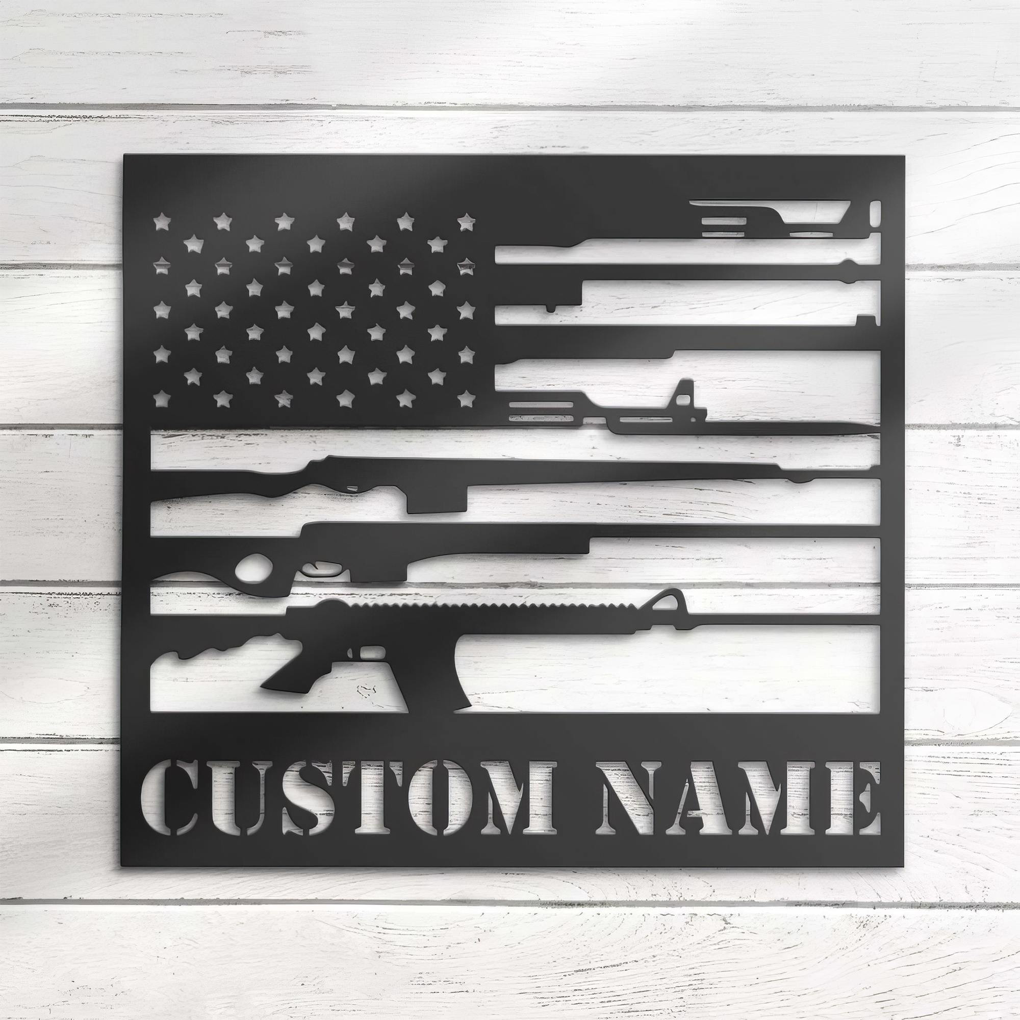 Premium Custom US Veteran Metal Signs VPVC901085, Gifts For US Veterans