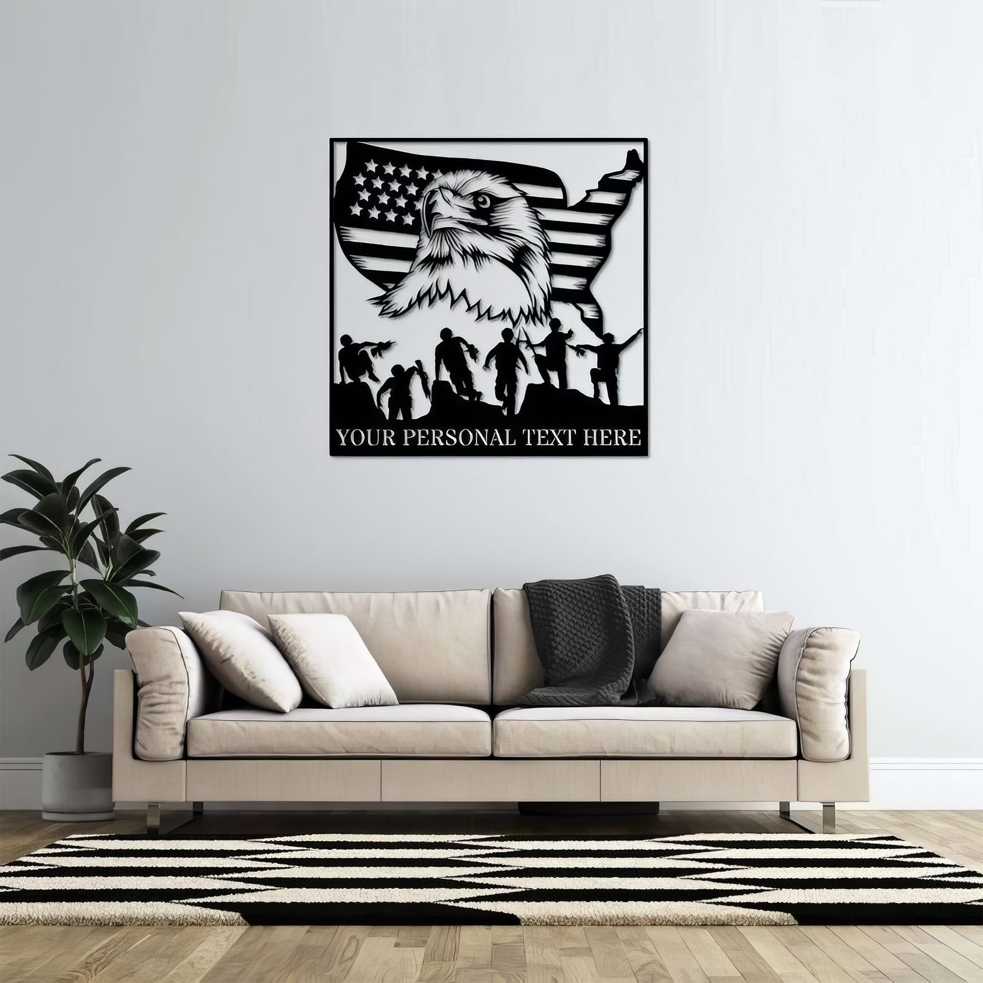 Premium Custom US Veteran Metal Signs VPVC901100, Gifts For US Veterans, Military Team Sign Army Veteran Day Patriotic Decor Gift