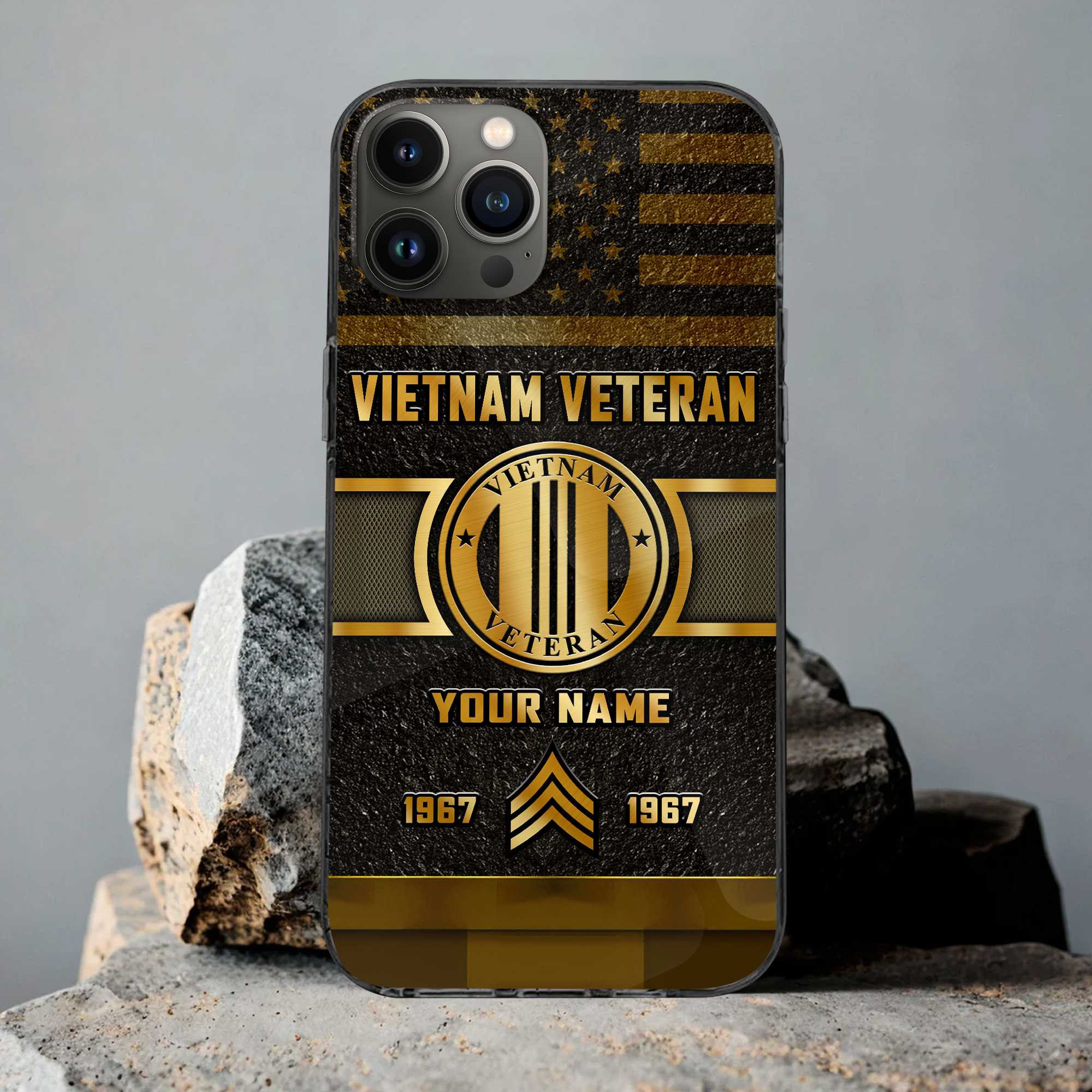 Premium Custom Vietnam Veteran Phone Case VPVC501506, Gifts For Vietnam Veteran, Gifts For Dad, For Husband, Best Gifts On Father’s Day, Armed Forces Day, Independence Day, Veterans Day