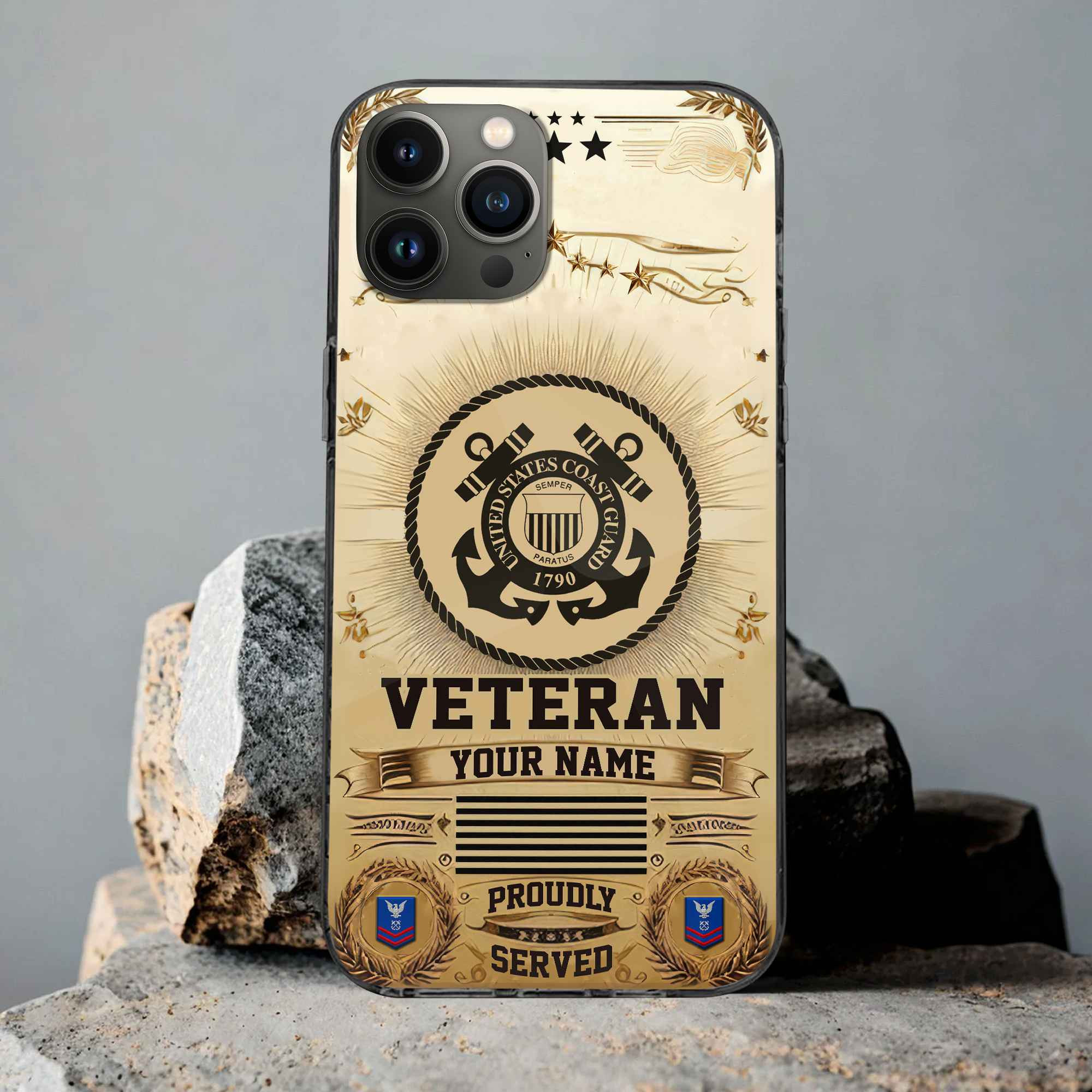 Unique Custom Name, Rank, USCG Phone Case VPVC501605, Gifts For Coast Guard Veteran, Gifts For Dad, For Husband, Best Gifts On Father’s Day, Independence Day, Veterans Day