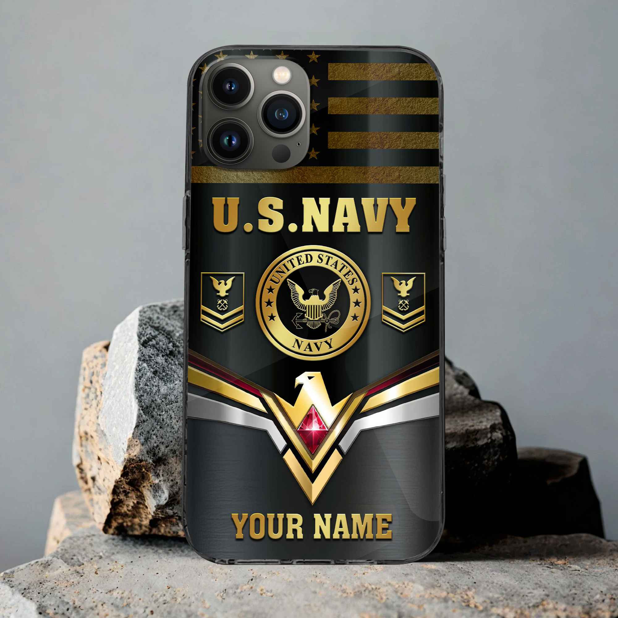 Premium Custom US Navy Phone Case VPVC501702, Gifts For Navy Veteran, Best Gifts On Father’s Day, Armed Forces Day, Independence Day, Veterans Day