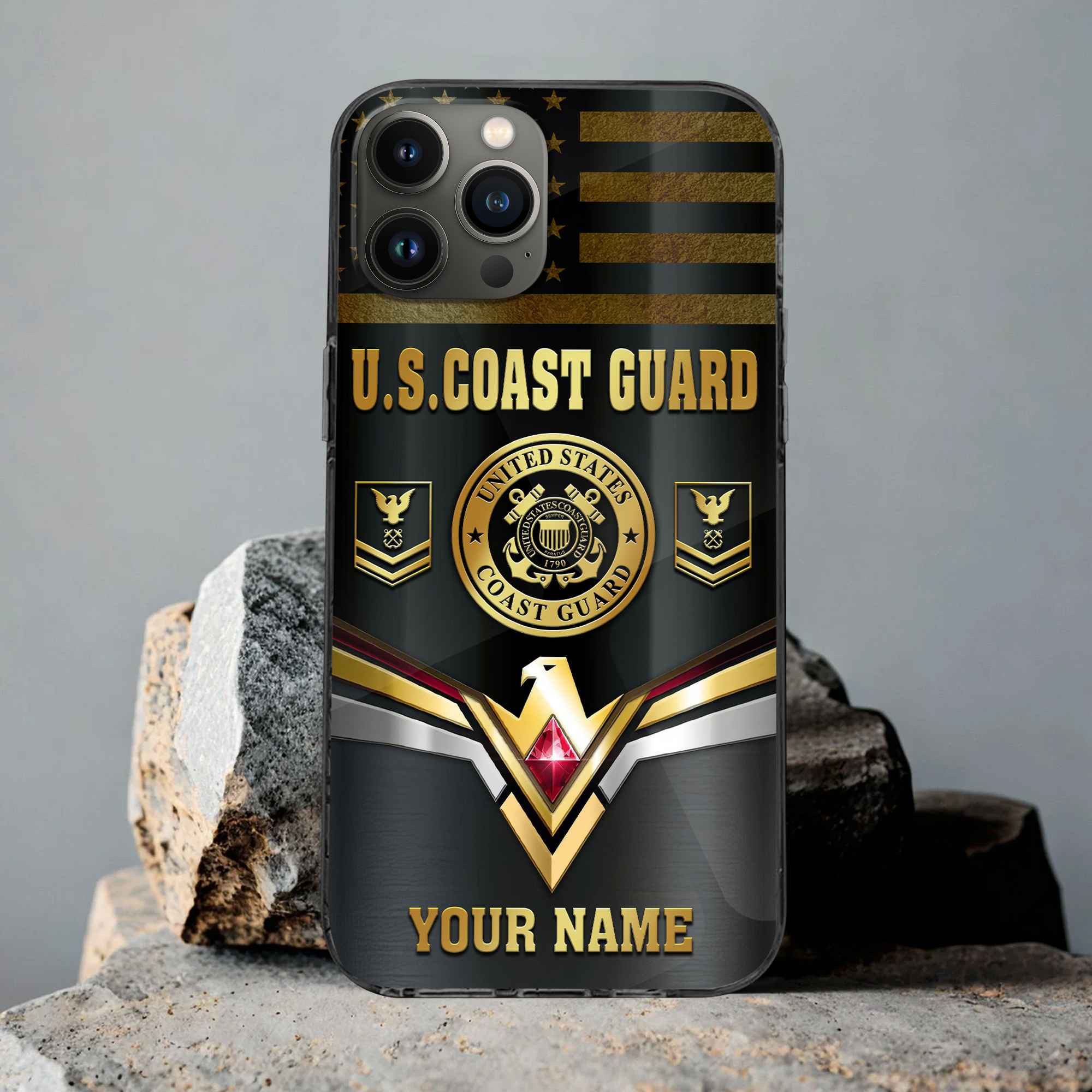Premium Custom USCG Phone Case VPVC501705, Gifts For Coast Guard Veteran, Best Gifts On Father’s Day, Armed Forces Day, Independence Day, Veterans Day