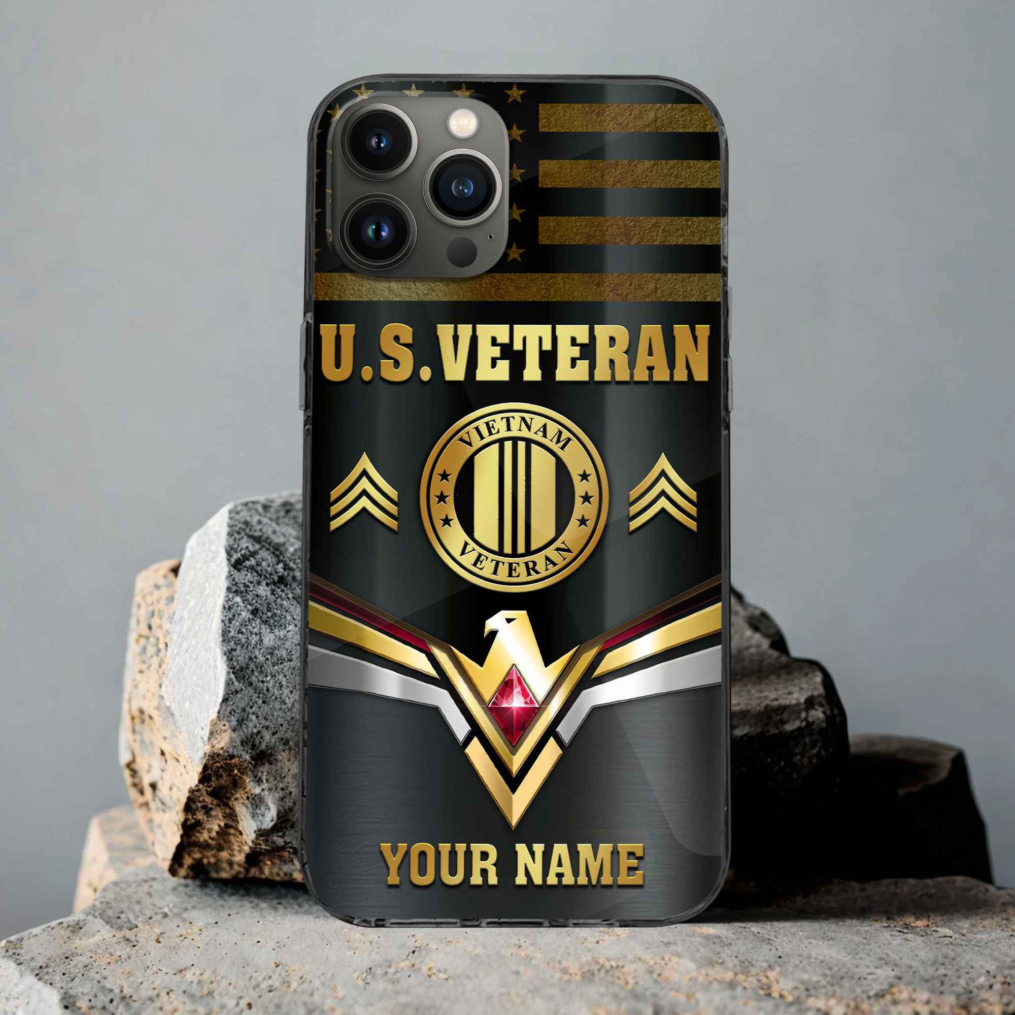 Premium Custom Vietnam Veteran Phone Case VPVC501706, Gifts For Vietnam Veteran, Best Gifts On Father’s Day, Armed Forces Day, Independence Day, Veterans Day