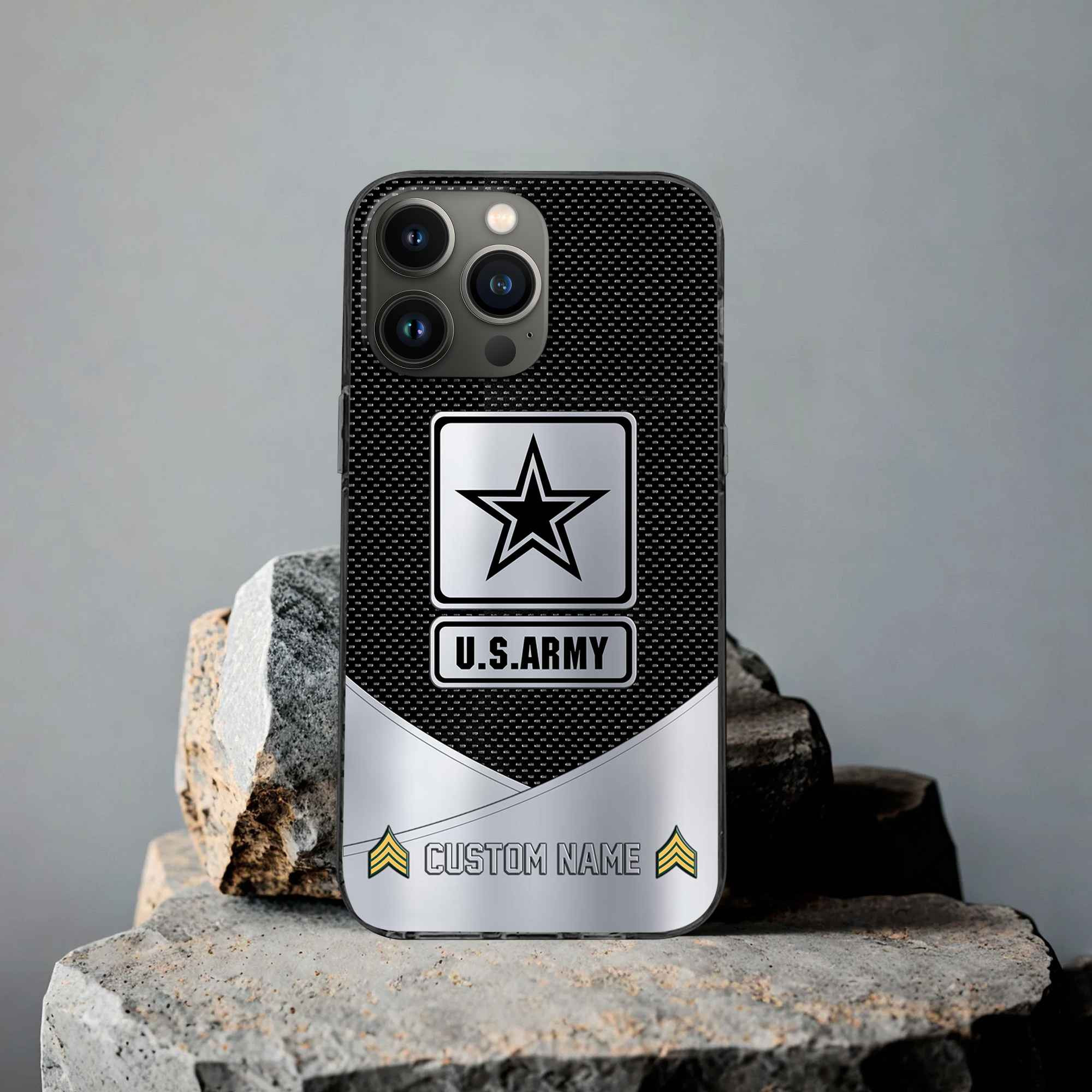 Unique Custom Name, Rank, US Army Phone Case VPVC502201, Gifts For Army Veteran, Gifts For Dad, For Husband, Best Gifts On Father’s Day, Independence Day, Veterans Day