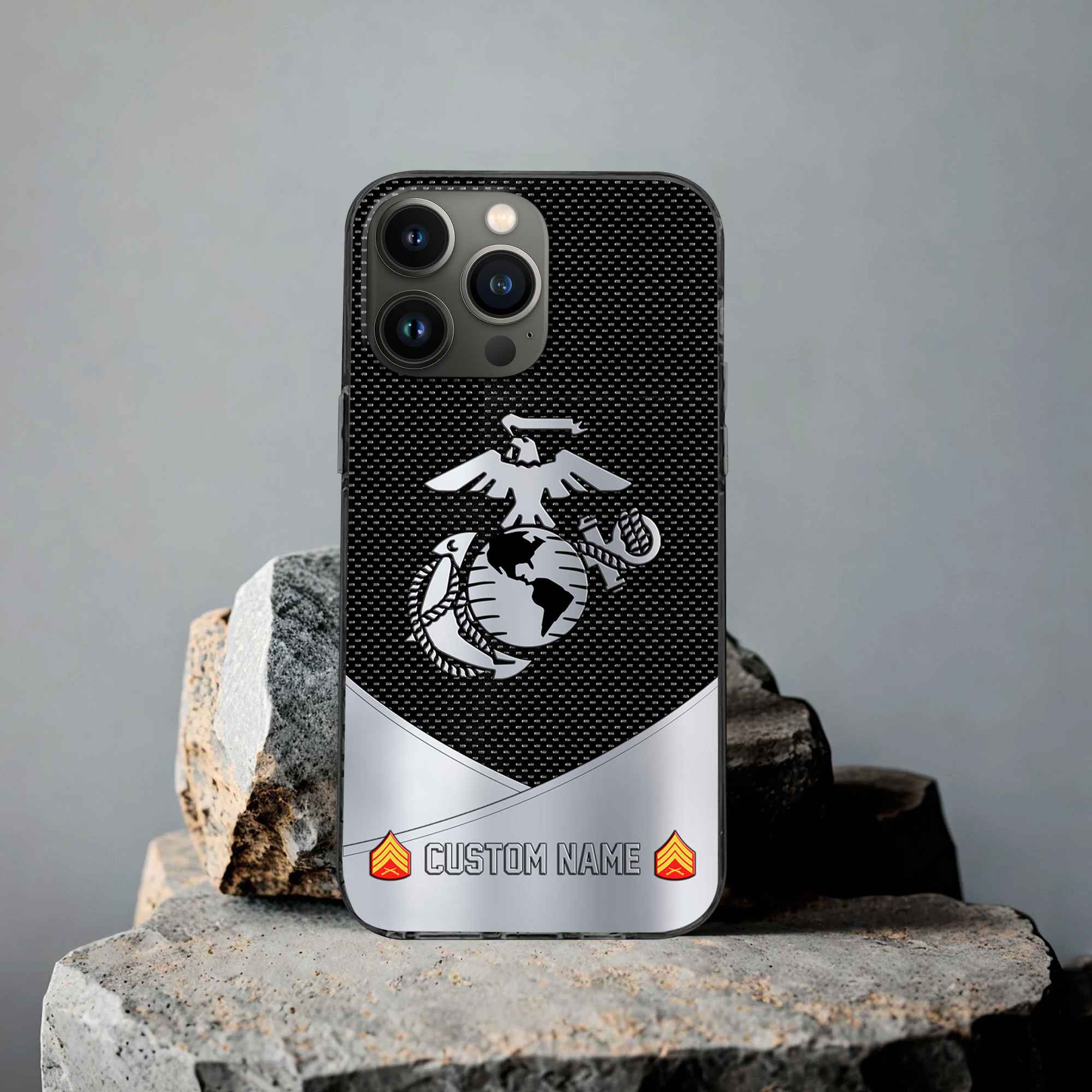 Unique Custom Name, Rank, USMC Phone Case VPVC502203, Gifts For Marine Veteran, Gifts For Dad, For Husband, Best Gifts On Father’s Day, Independence Day, Veterans Day