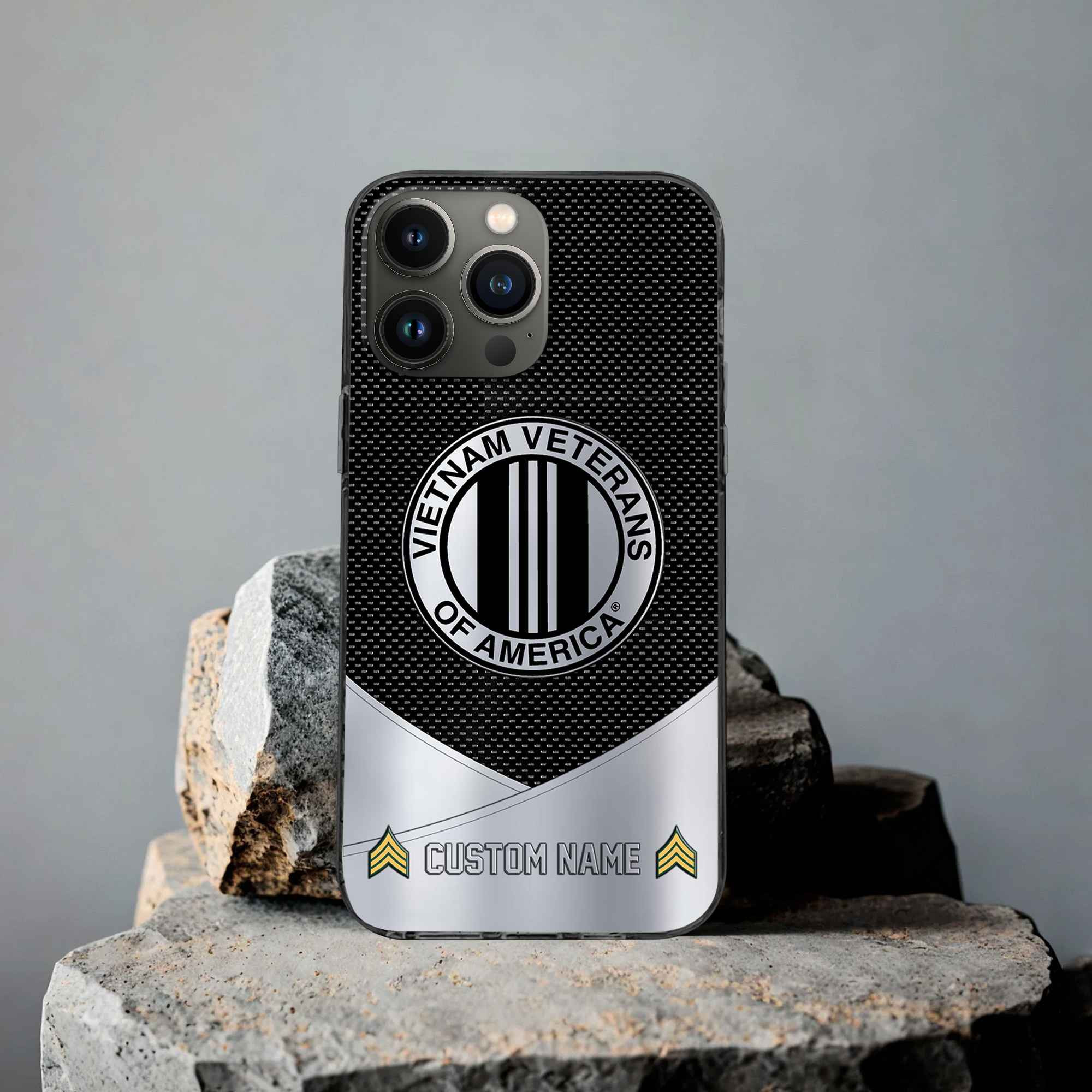 Unique Custom Name, Rank, Vietnam Veteran Phone Case VPVC502206, Gifts For Vietnam Veteran, Gifts For Dad, For Husband, Best Gifts On Father’s Day, Independence Day, Veterans Day