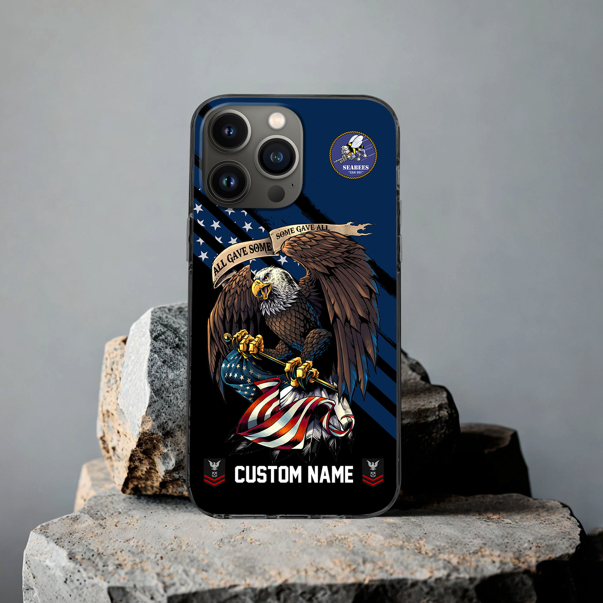 Premium Custom US Seabees Phone Case VPVC502309, Gifts For Seabees Veteran, Best Gifts On Father’s Day, Armed Forces Day, Independence Day, Veterans Day