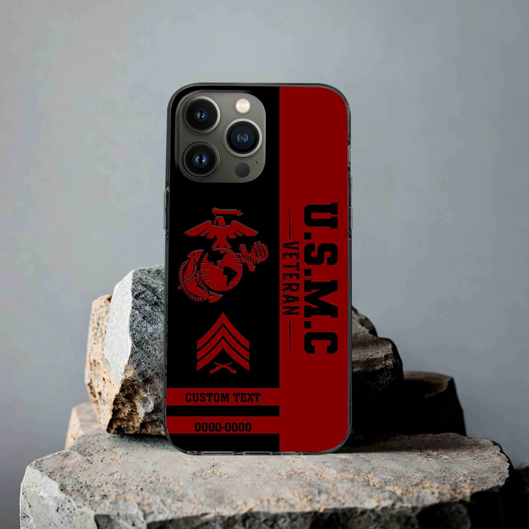 Premium USMC Phone Case VPVC502503, Custom Name, Rank, Year, Gifts For Marine Veteran, Best Gifts On Father’s Day, Armed Forces Day, Independence Day, Veterans Day