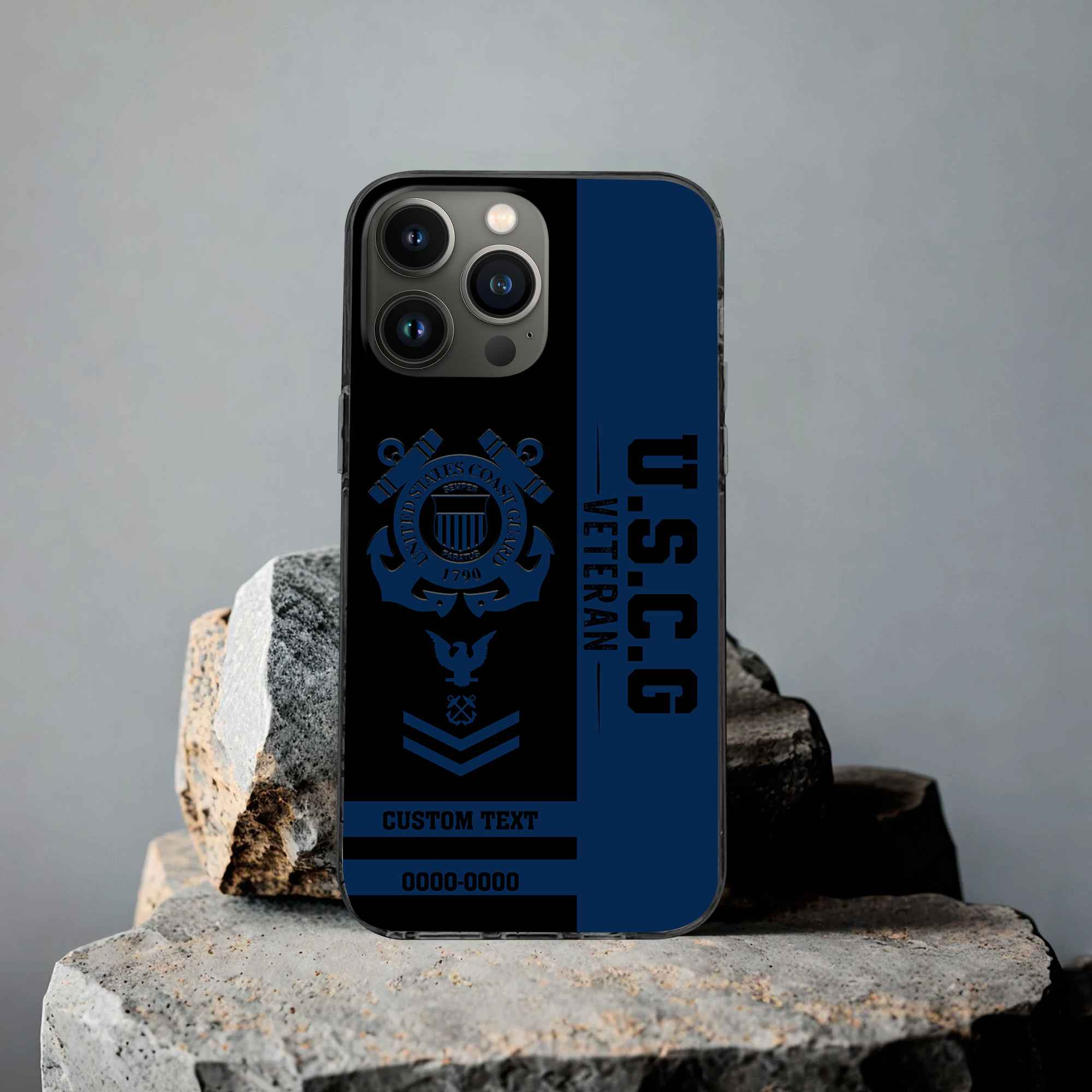 Premium USCG Phone Case VPVC502505, Custom Name, Rank, Year, Gifts For Coast Guard Veteran, Best Gifts On Father’s Day, Armed Forces Day, Independence Day, Veterans Day