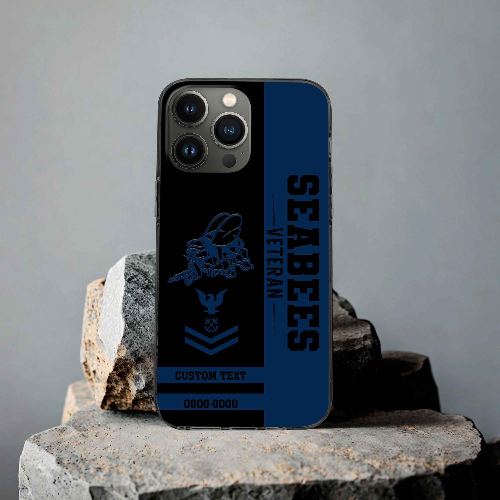 Premium US Seabees Phone Case VPVC502509, Custom Name, Rank, Year, Gifts For US Seabees, Best Gifts On Father’s Day, Armed Forces Day, Independence Day, Veterans Day