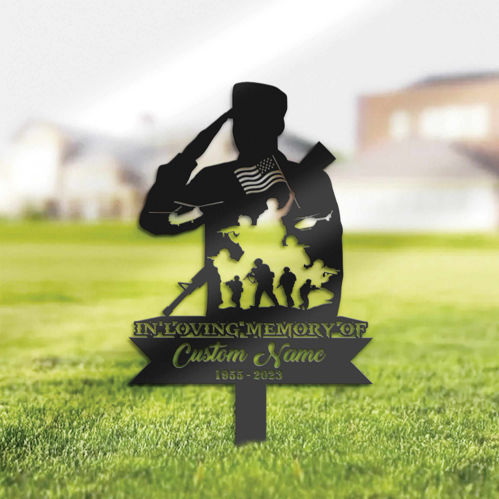 Premium Custom US Veteran Metal Signs VPVC901170, Gifts For US Veteran