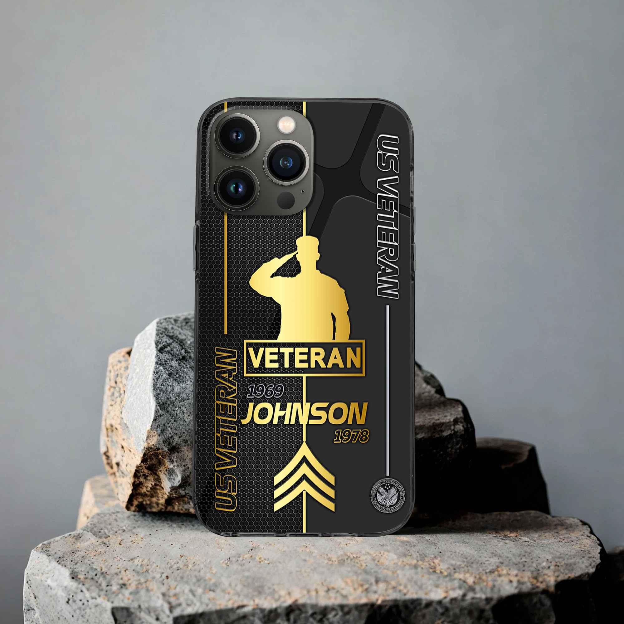 Unique Custom Name, Rank, Year, US Veteran Phone Case VPVC502707, Gifts For US Veteran, Gifts For Dad, For Husband, Best Gifts On Father’s Day, Independence Day, Veterans Day