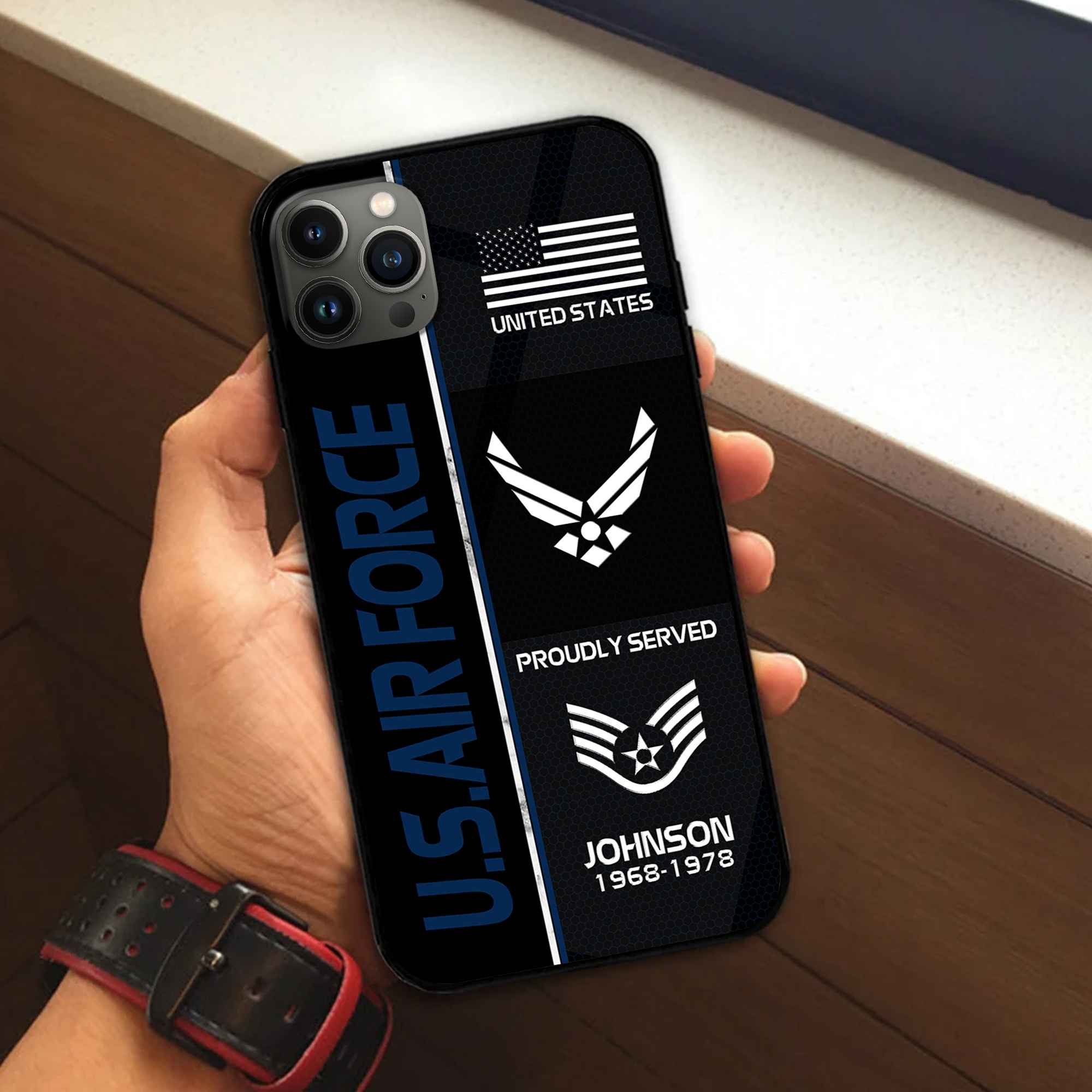 Premium Custom USAF Phone Case VPVC503112, Gifts For Air Force Veteran, Gifts For Dad, For Husband, Best Gifts On Father’s Day, Armed Forces Day, Independence Day, Veterans Day