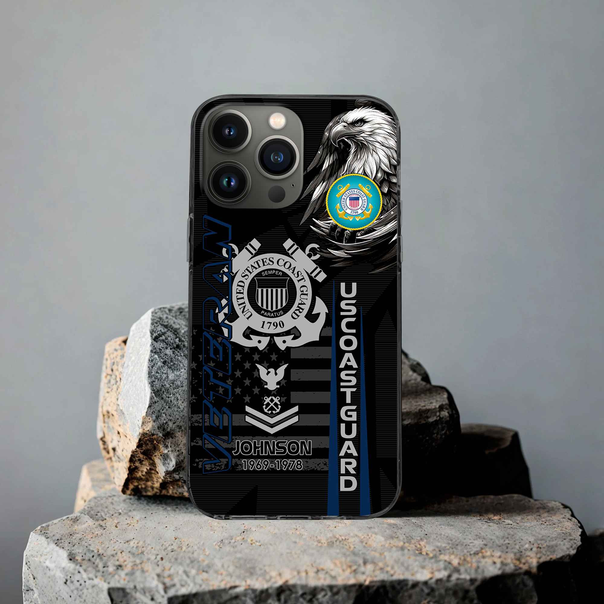 Unique Custom Name, Rank, Year USCG Phone Case VPVC503205, Gifts For Coast Guard Veteran, Gifts For Dad, For Husband, Best Gifts On Father’s Day, Independence Day, Veterans Day