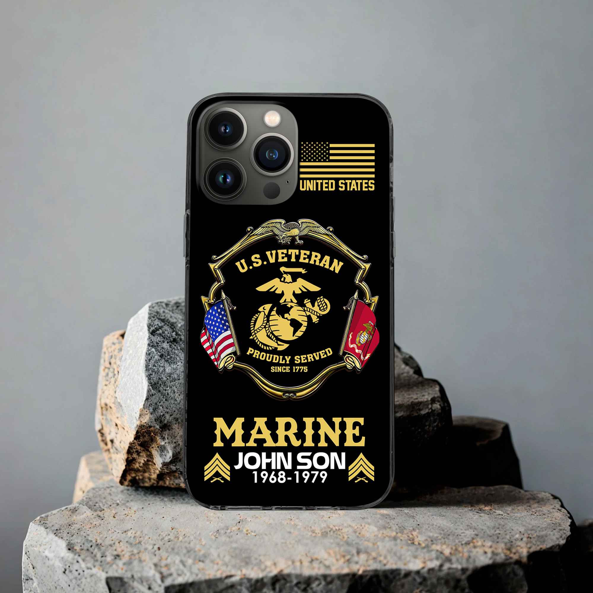 Premium Custom USMC Phone Case VPVC503303, Gifts For Marine Veteran, Best Gifts On Father’s Day, Armed Forces Day, Independence Day, Veterans Day