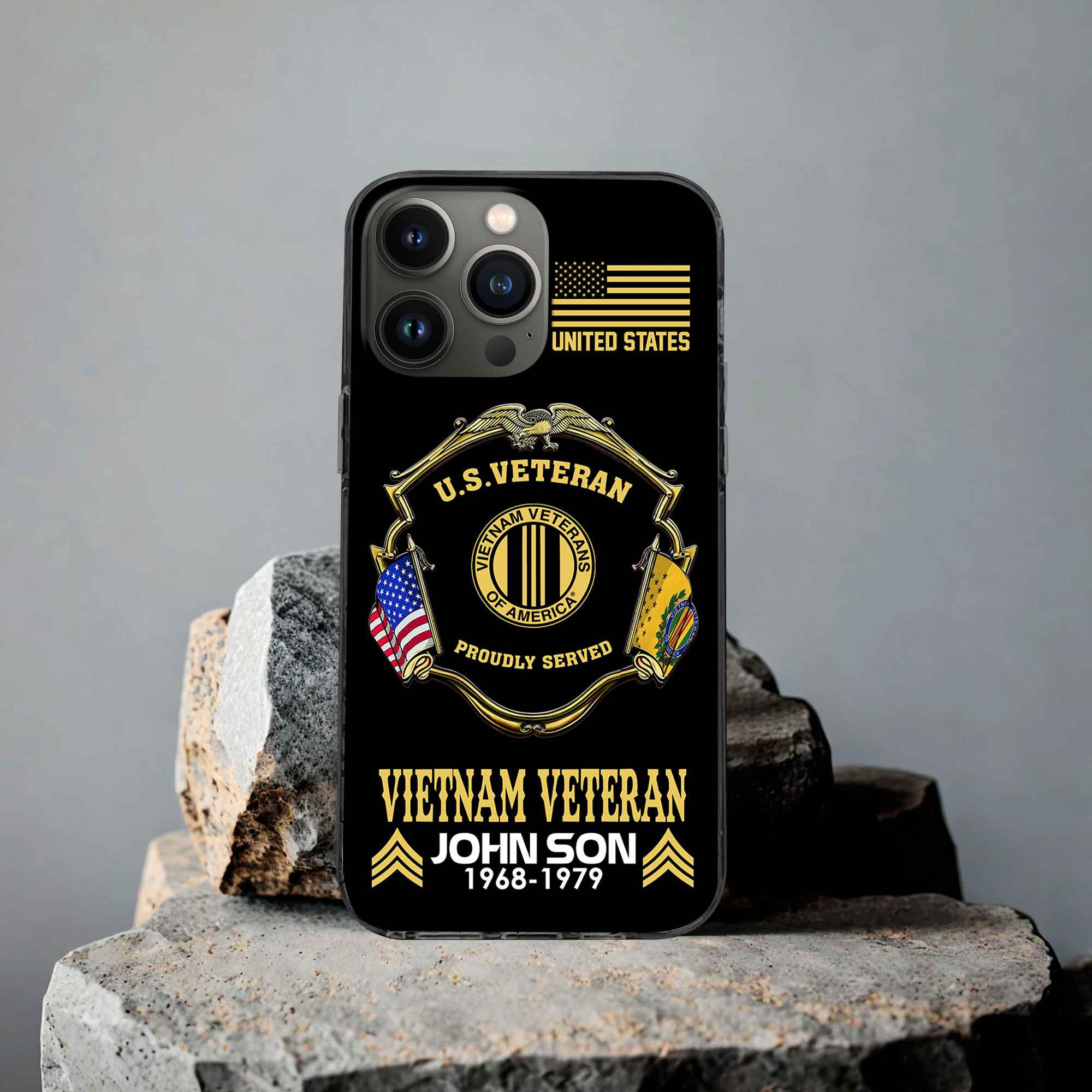 Premium Custom Vietnam Veteran Phone Case VPVC503306, Gifts For Vietnam Veteran, Best Gifts On Father’s Day, Armed Forces Day, Independence Day, Veterans Day