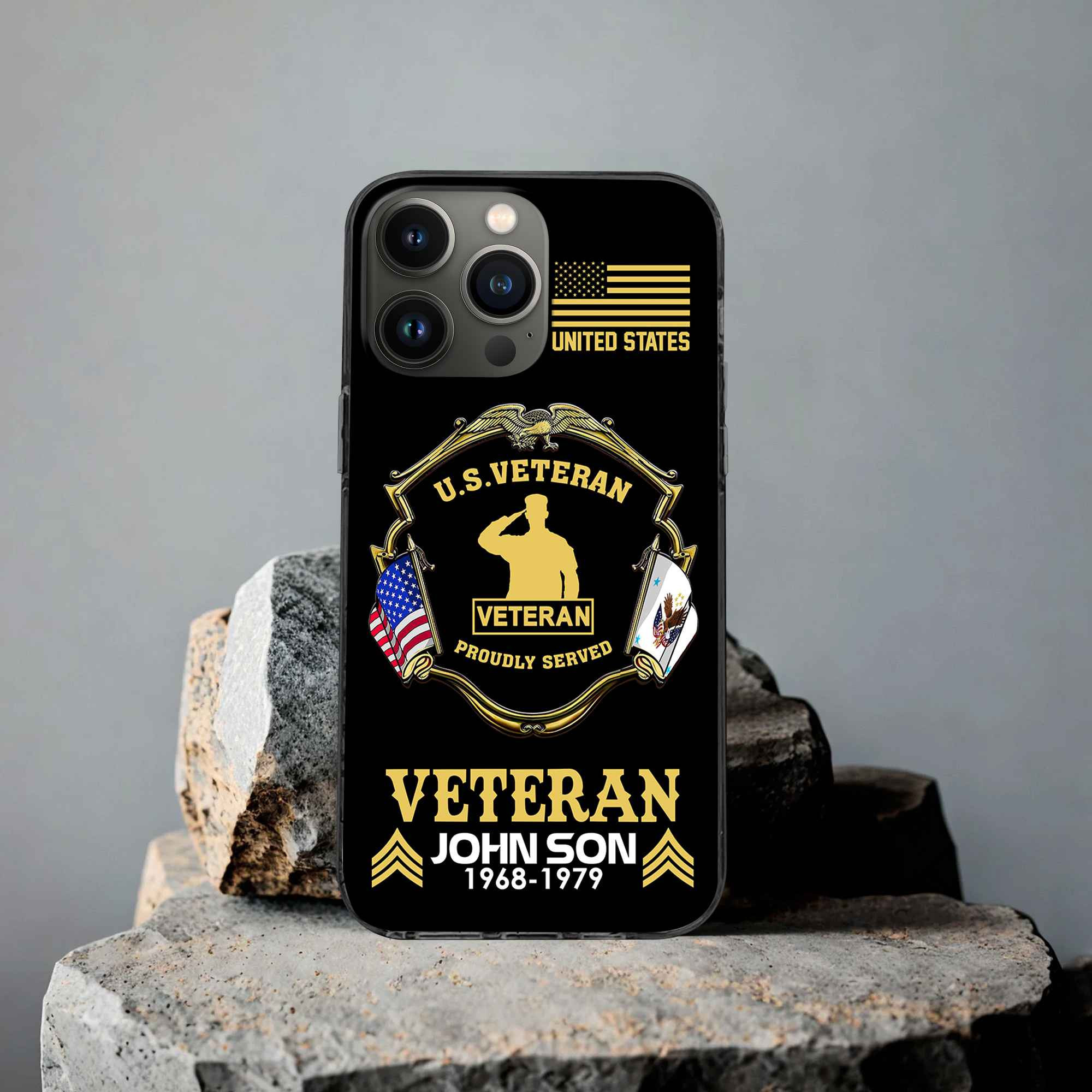 Premium Custom US Veteran Phone Case VPVC503307, Gifts For US Veteran, Best Gifts On Father’s Day, Armed Forces Day, Independence Day, Veterans Day