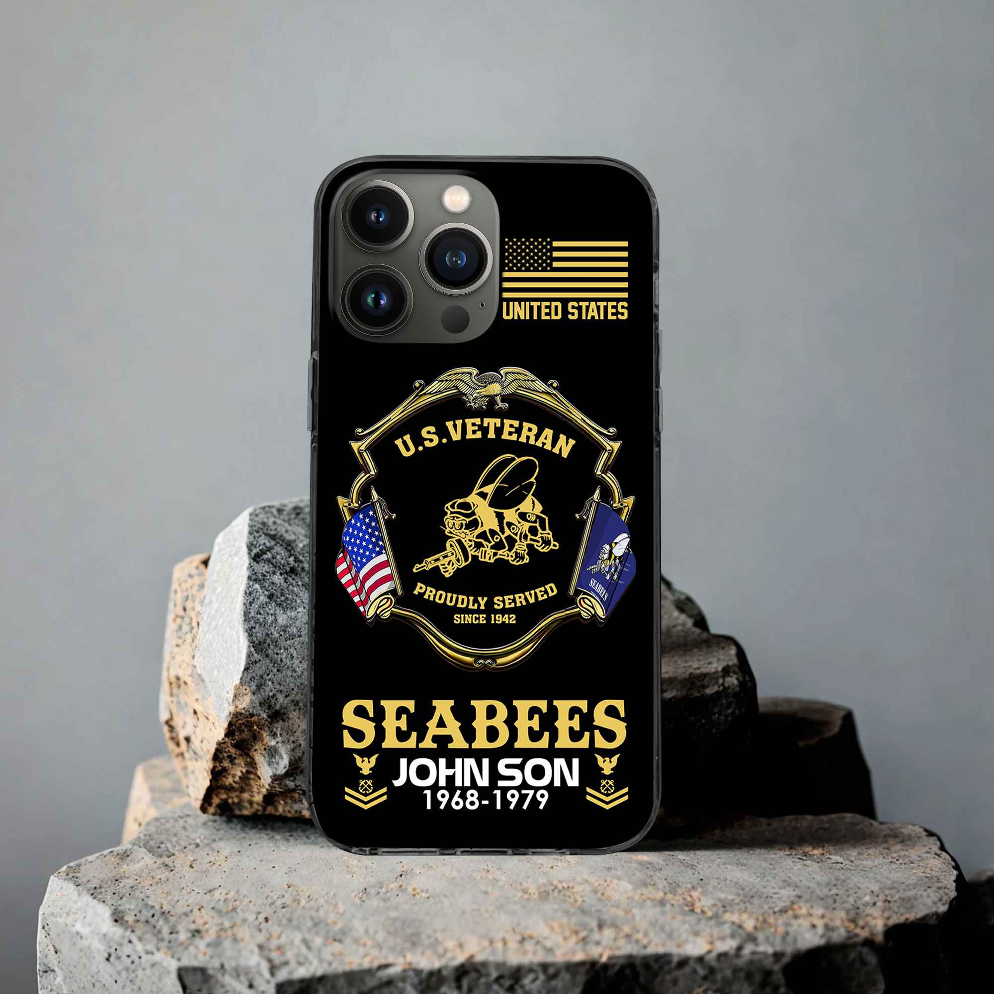 Premium Custom US Seabees Phone Case VPVC503309, Gifts For Seabees Veteran, Best Gifts On Father’s Day, Armed Forces Day, Independence Day, Veterans Day