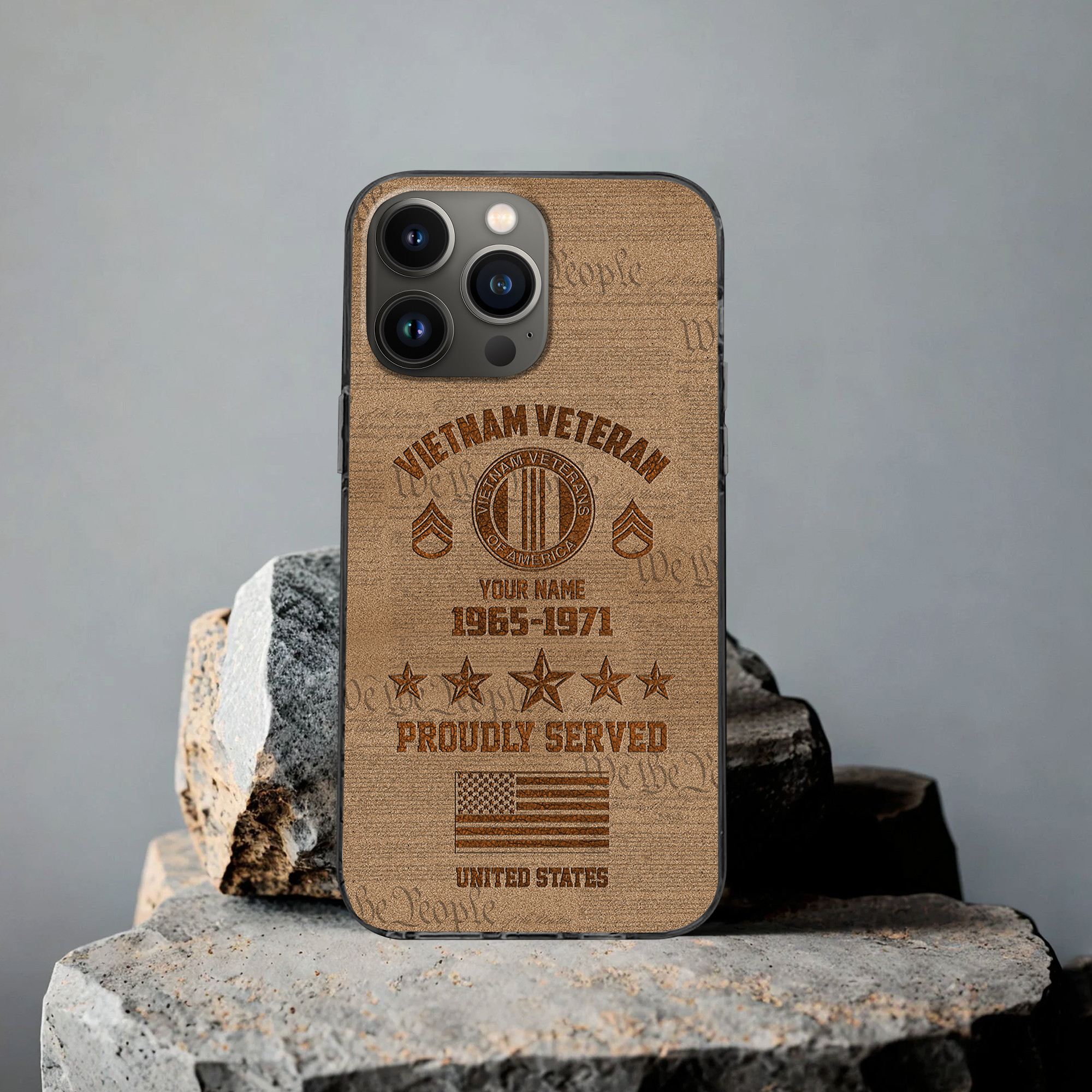 Vietnam Veteran Custom Phone Case VPVC503406, Gifts For Vietnam Veteran, Best Gifts On Father’s Day, Armed Forces Day, Independence Day, Veterans Day
