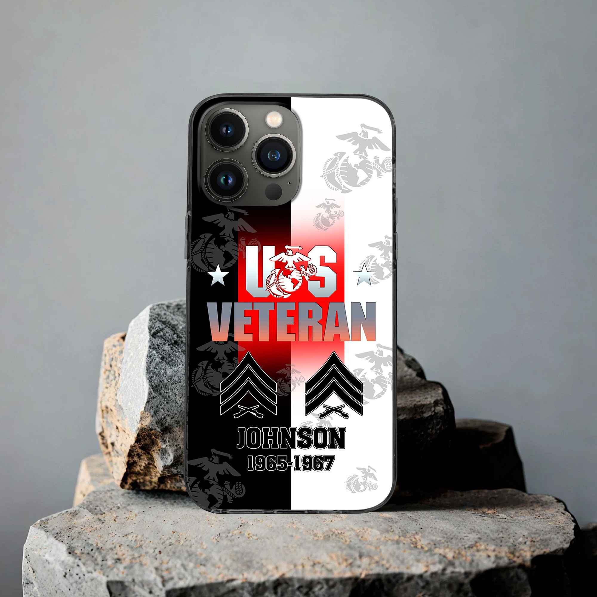 Premium USMC Phone Case VPVC503503, Custom Name, Rank, Year, Gifts For Marine Veteran, Best Gifts On Father’s Day, Armed Forces Day, Independence Day, Veterans Day