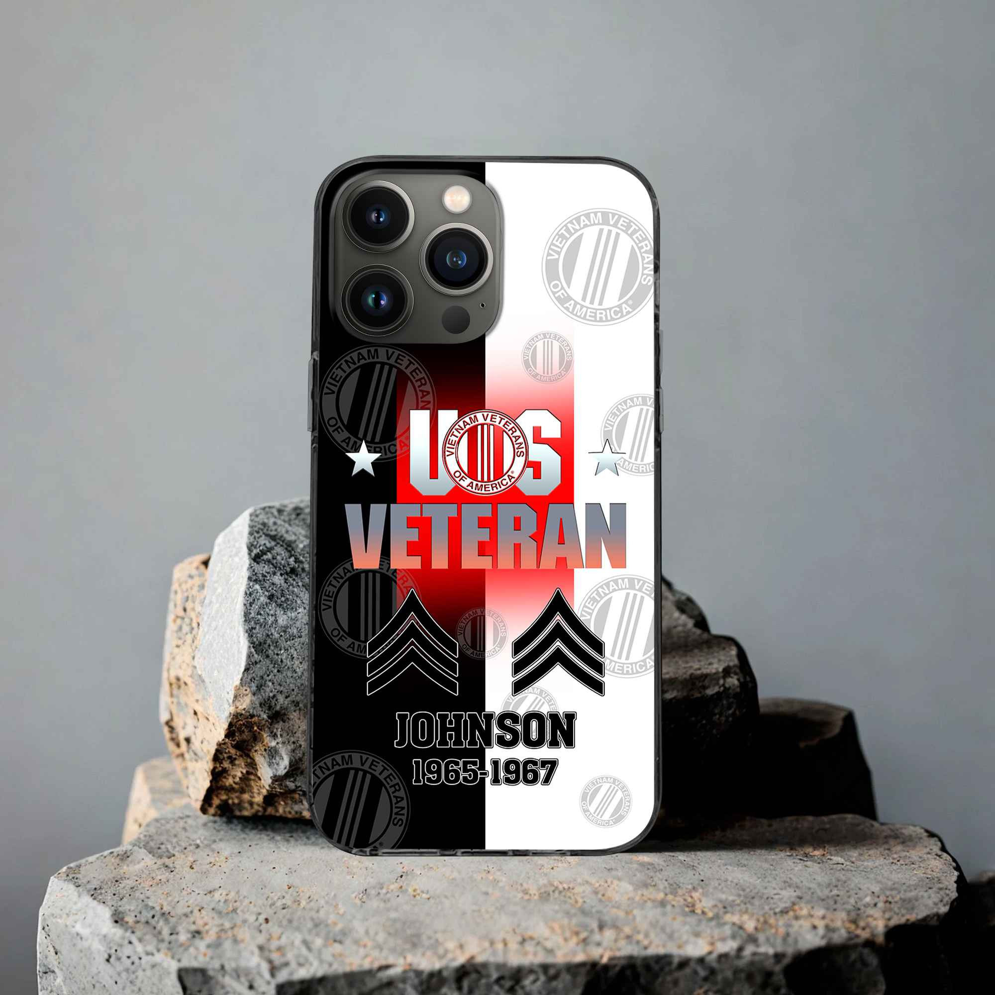 Premium Vietnam Veteran Phone Case VPVC503506, Custom Name, Rank, Year, Gifts For Vietnam Veteran, Best Gifts On Father’s Day, Armed Forces Day, Independence Day, Veterans Day