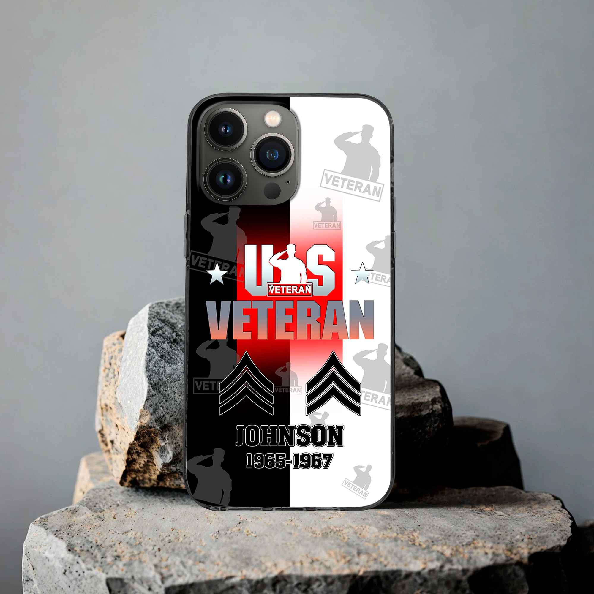 Premium US Veteran Phone Case VPVC503507, Custom Name, Rank, Year, Gifts For US Veteran, Best Gifts On Father’s Day, Armed Forces Day, Independence Day, Veterans Day