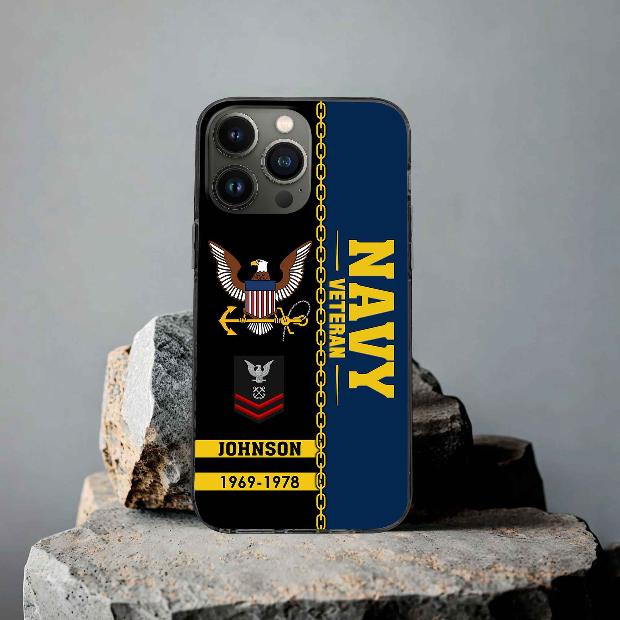 Unique Custom Name, Rank, Year US Navy Phone Case VPVC503702, Gifts For Navy Veteran, Gifts For Dad, For Husband, Best Gifts On Father’s Day, Independence Day, Veterans Day
