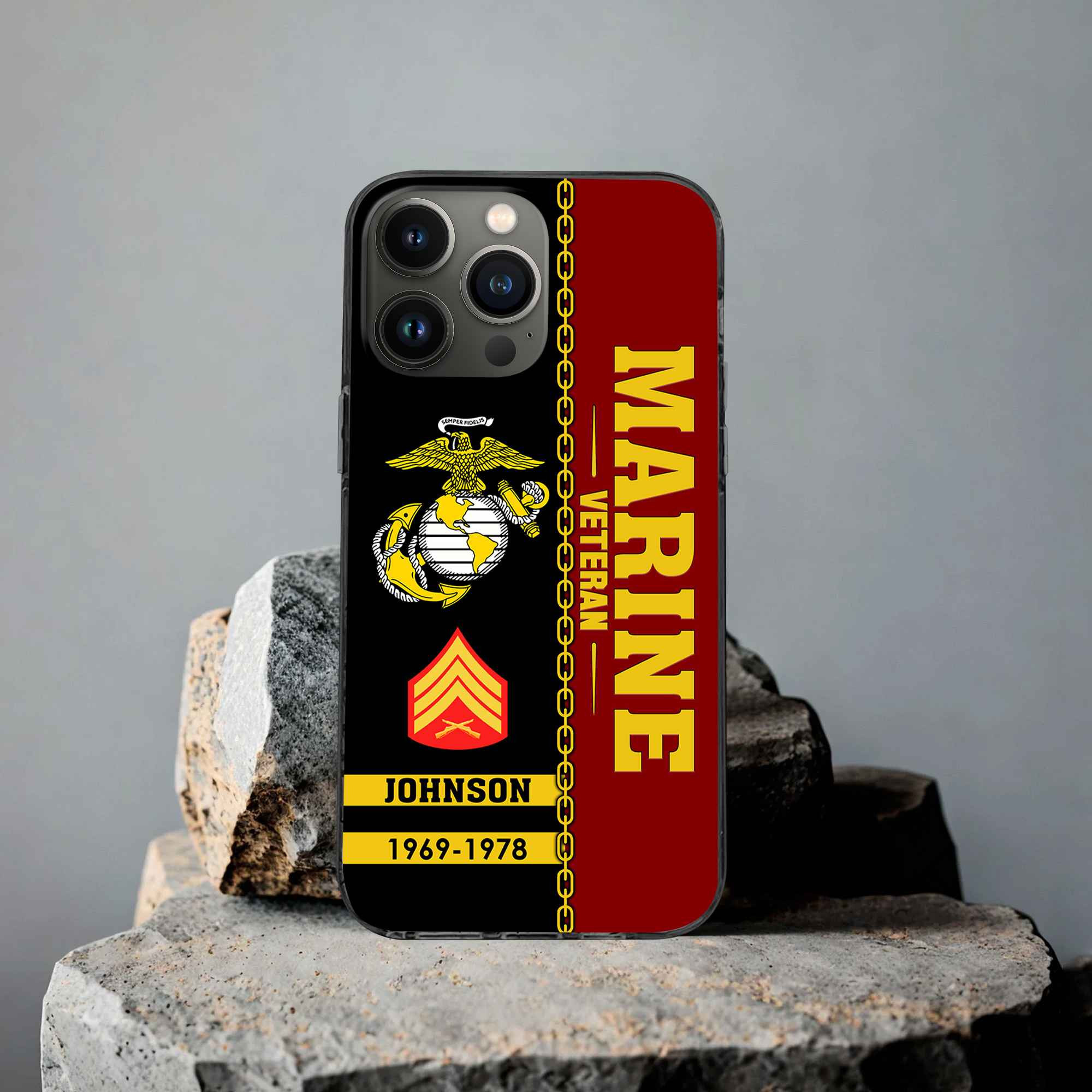 Unique Custom Name, Rank, Year USMC Phone Case VPVC503703, Gifts For Marine Veteran, Gifts For Dad, For Husband, Best Gifts On Father’s Day, Independence Day, Veterans Day