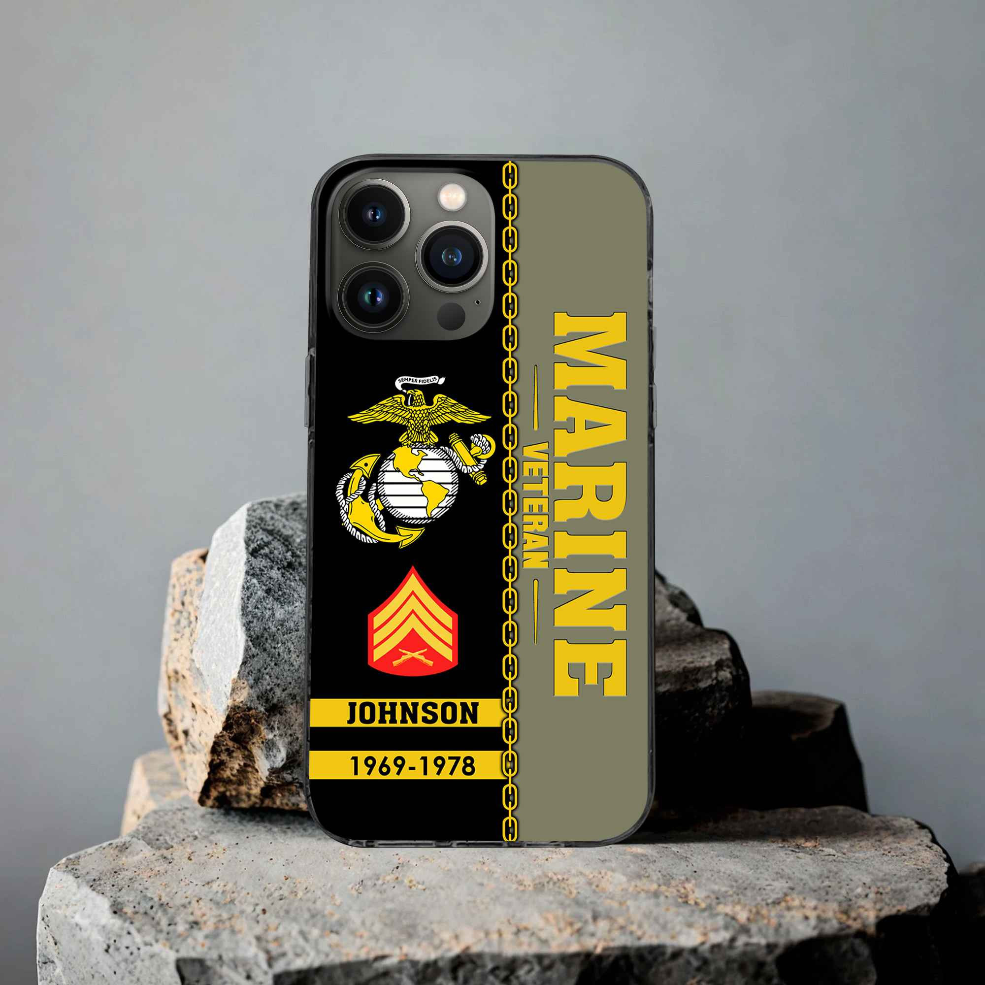 Unique Custom Name, Rank, Year USMC Phone Case VPVC503711, Gifts For Marine Veteran, Gifts For Dad, For Husband, Best Gifts On Father’s Day, Independence Day, Veterans Day