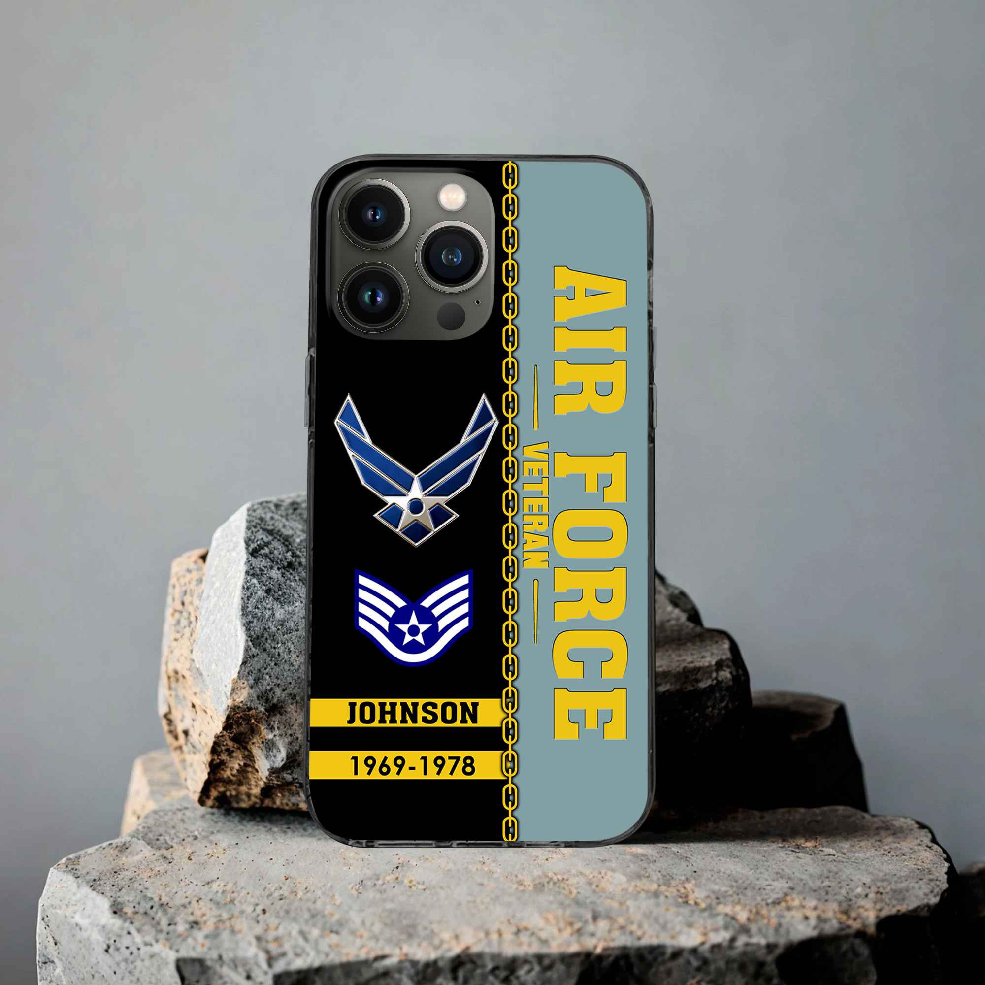 Unique Custom Name, Rank, Year USAF Phone Case VPVC503704, Gifts For Air Force Veteran, Gifts For Dad, For Husband, Best Gifts On Father’s Day, Independence Day, Veterans Day
