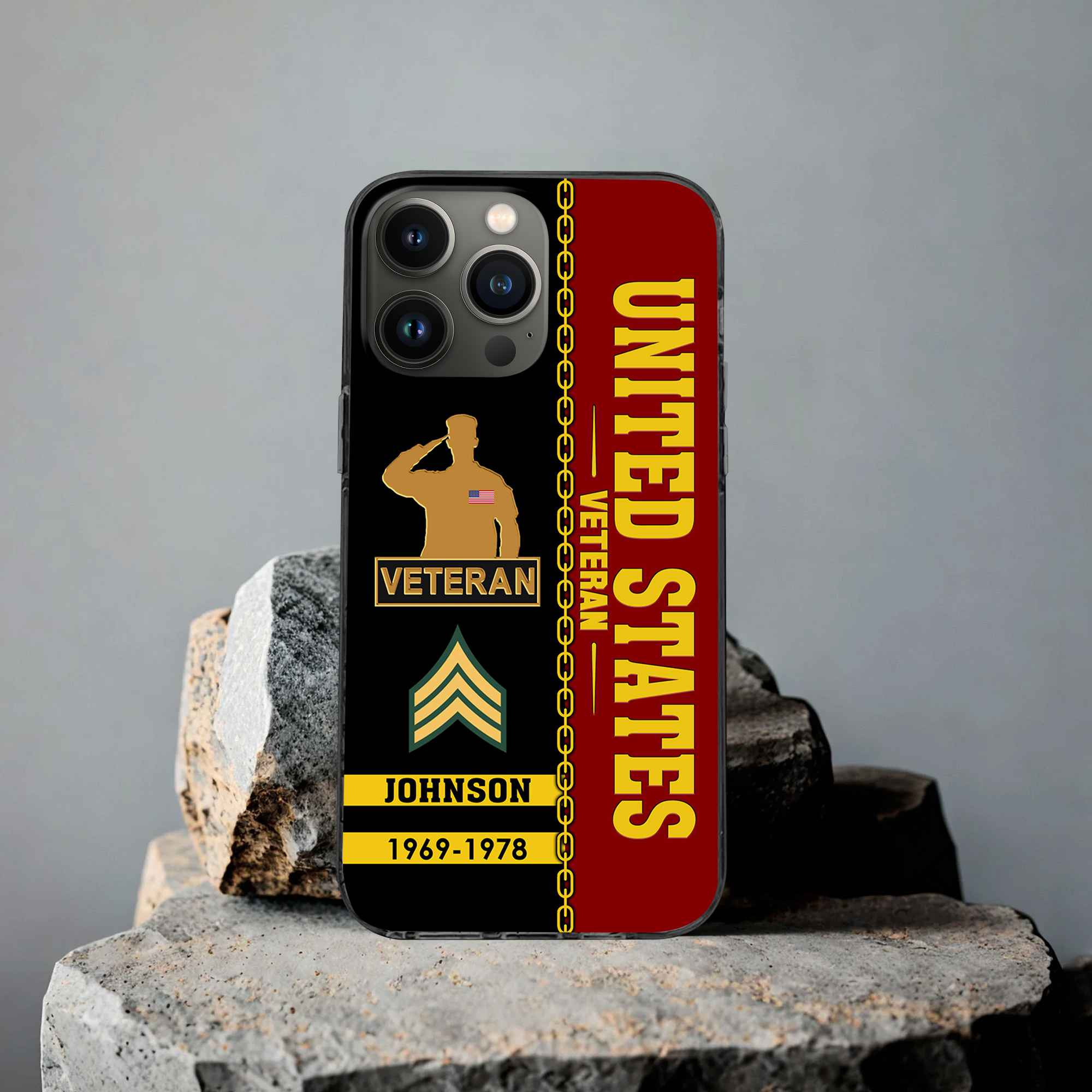 Unique Custom Name, Rank, Year, US Veteran Phone Case VPVC503707, Gifts For US Veteran, Gifts For Dad, For Husband, Best Gifts On Father’s Day, Independence Day, Veterans Day