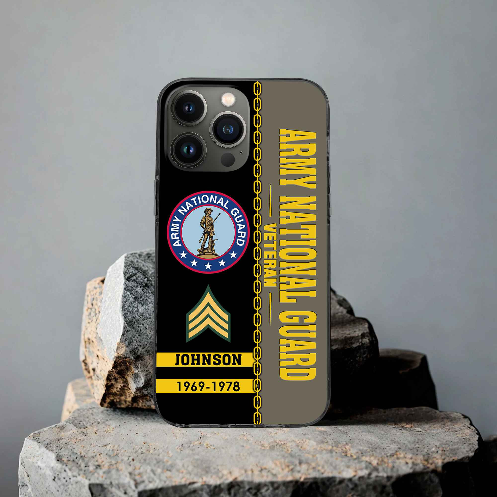 Unique Custom Name, Rank, Year, US Army National Guard Phone Case VPVC503708, Gifts For Army National Guard Veteran, Gifts For Dad, For Husband, Best Gifts On Father’s Day, Independence Day, Veterans Day
