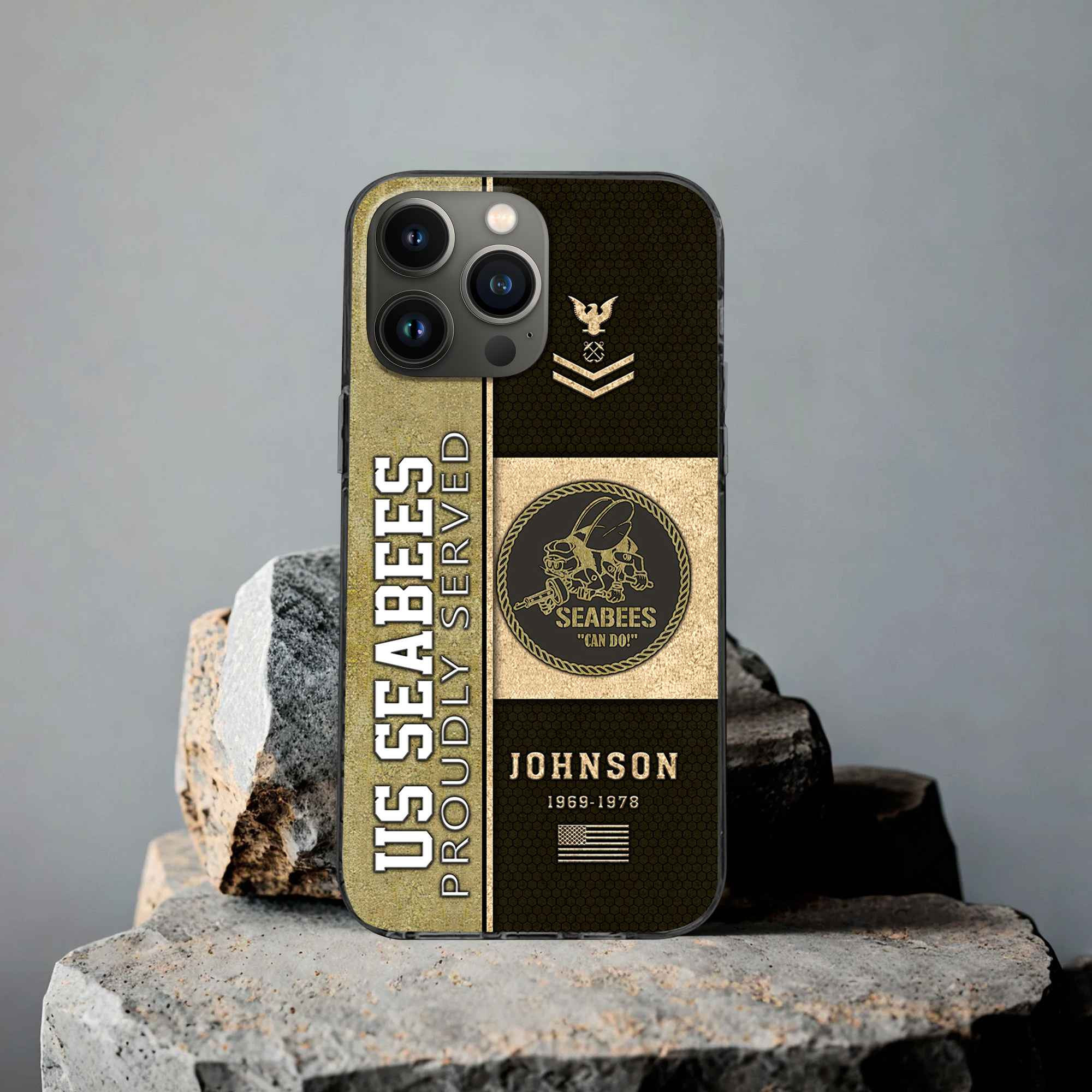 US Seabees Custom Phone Case VPVC503909, Gifts For Seabees Veteran, Best Gifts On Father’s Day, Armed Forces Day, Independence Day, Veterans Day