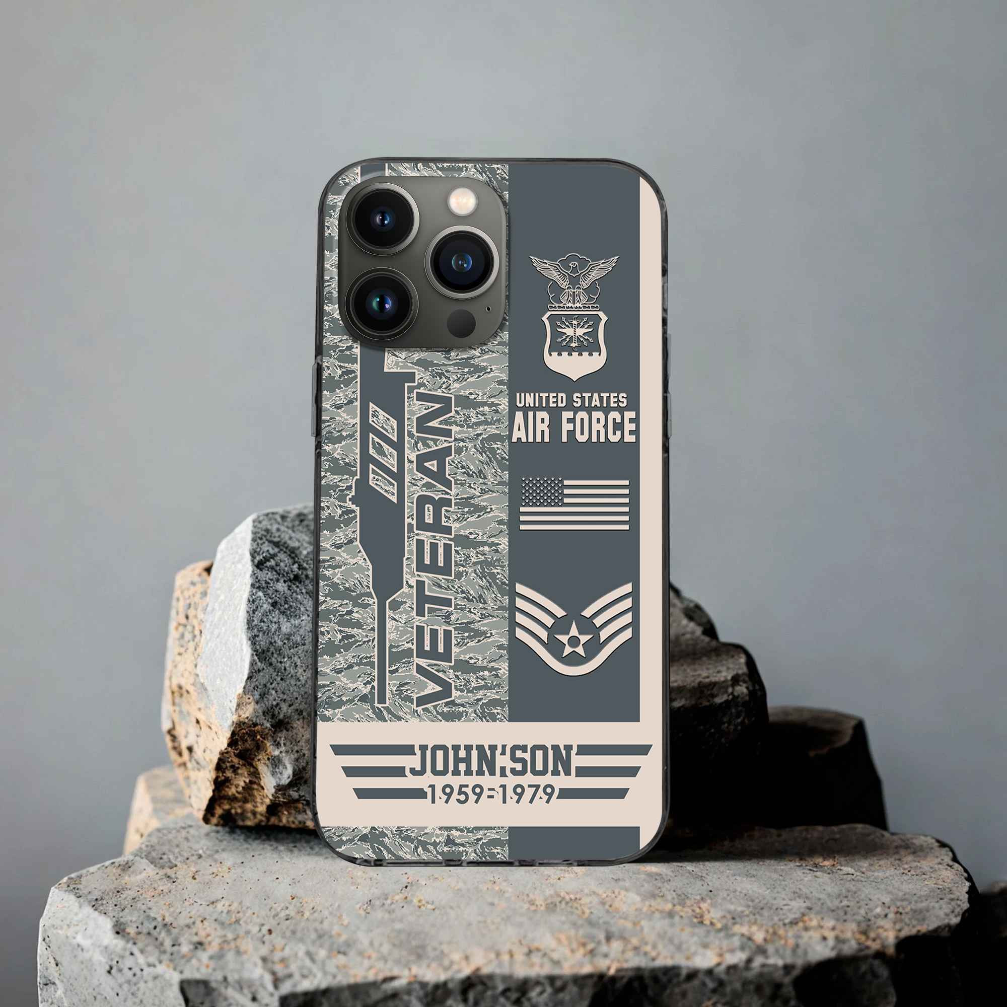Unique Custom Name, Rank, Year USAF Phone Case VPVC504204, Gifts For Air Force Veteran, Gifts For Dad, For Husband, Best Gifts On Father’s Day, Independence Day, Veterans Day