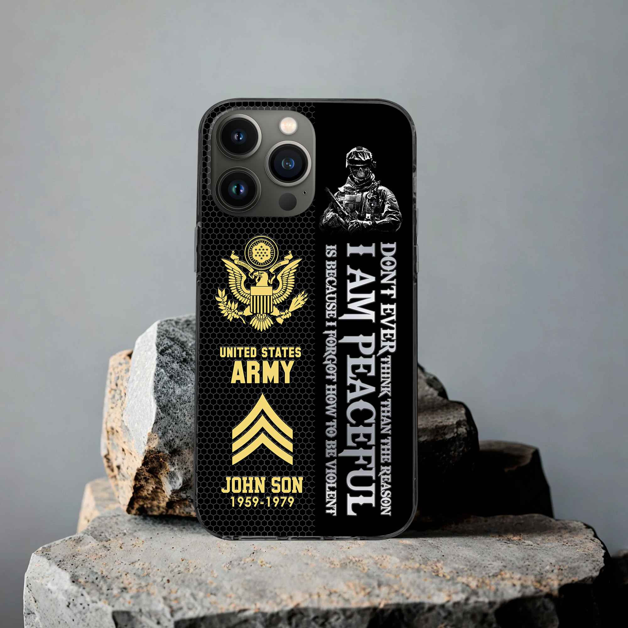 Premium Custom US Army Phone Case VPVC504301, Gifts For Army Veteran, Best Gifts On Father’s Day, Armed Forces Day, Independence Day, Veterans Day