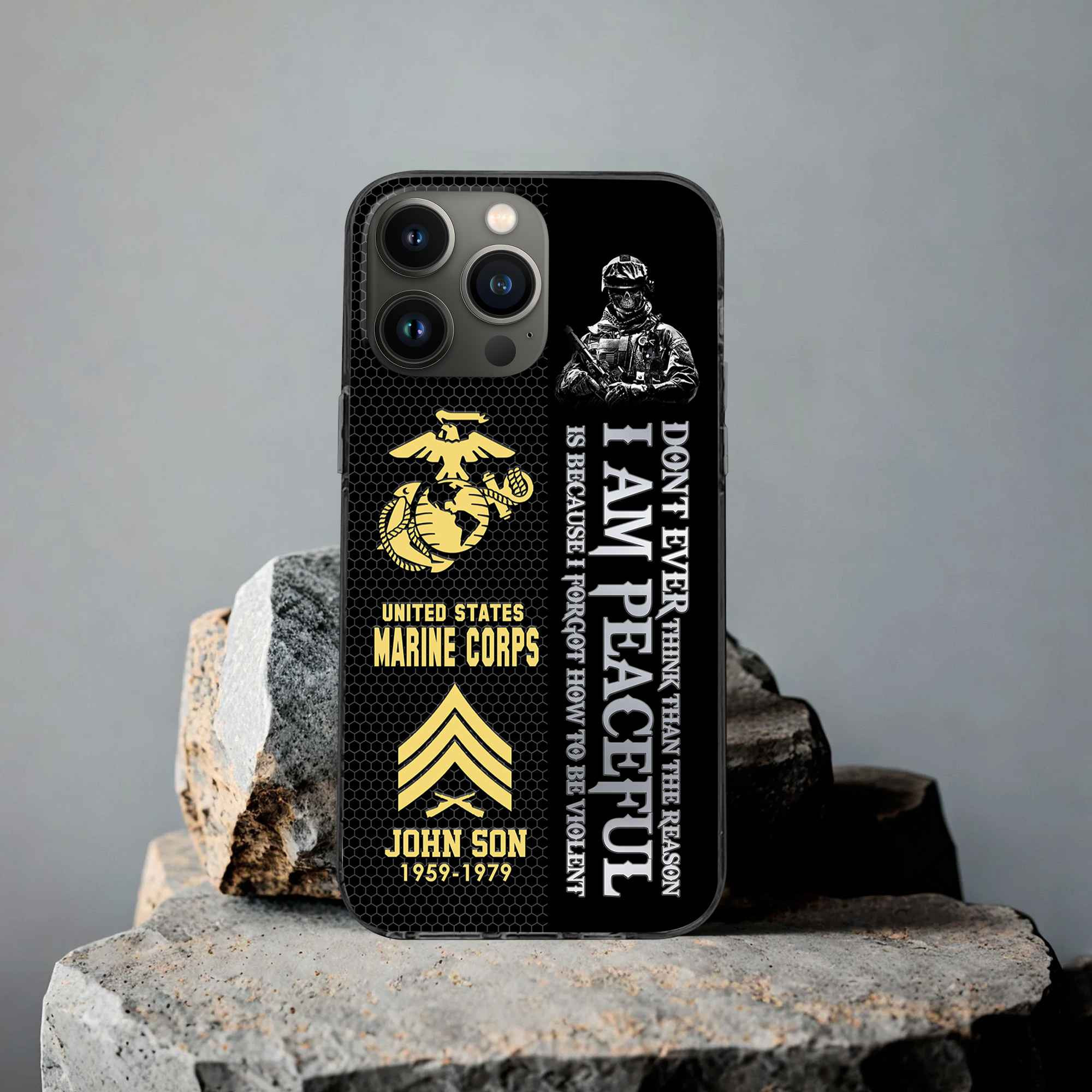 Premium Custom USMC Phone Case VPVC504303, Gifts For Marine Veteran, Best Gifts On Father’s Day, Armed Forces Day, Independence Day, Veterans Day