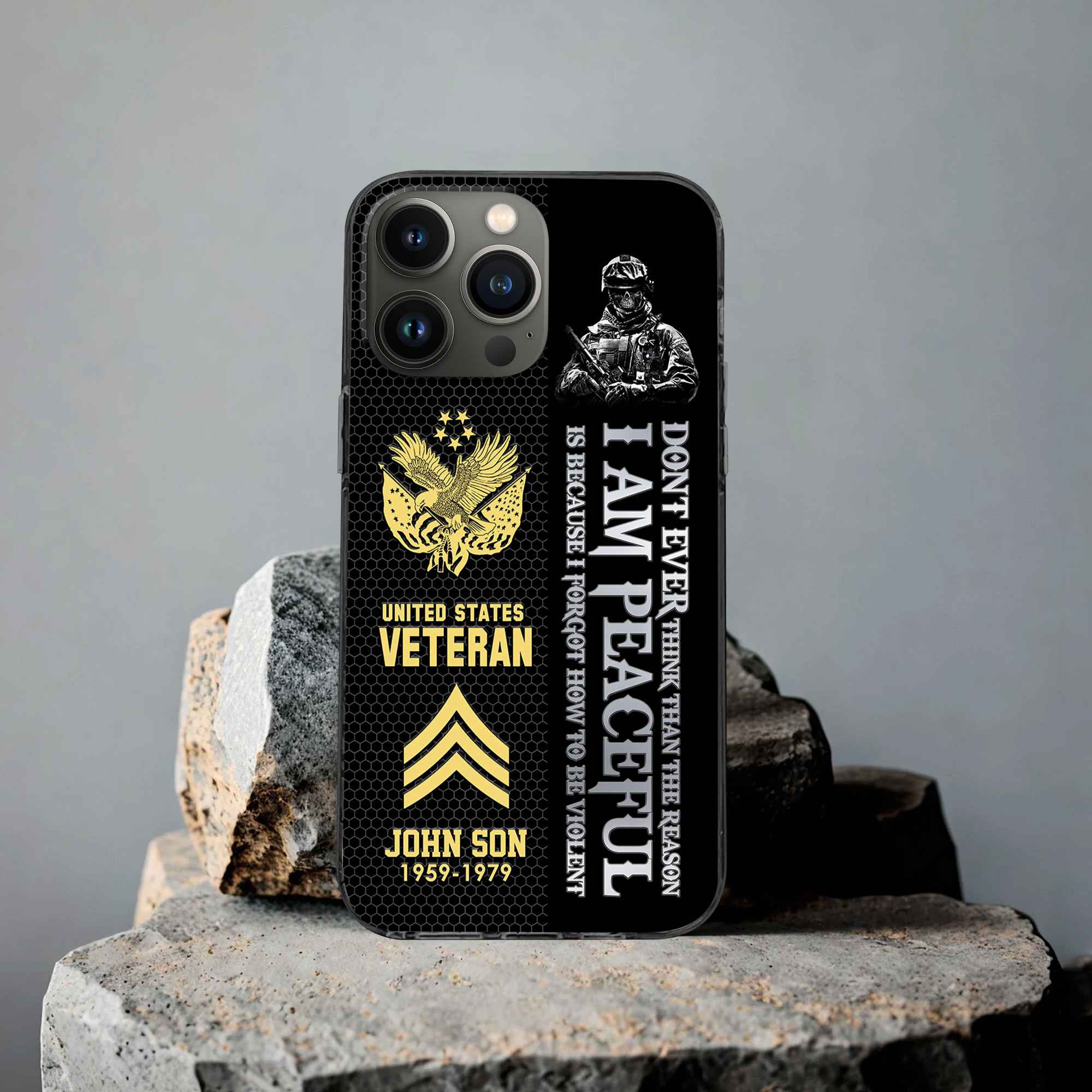 Premium Custom US Veteran Phone Case VPVC504307, Gifts For US Veteran, Best Gifts On Father’s Day, Armed Forces Day, Independence Day, Veterans Day