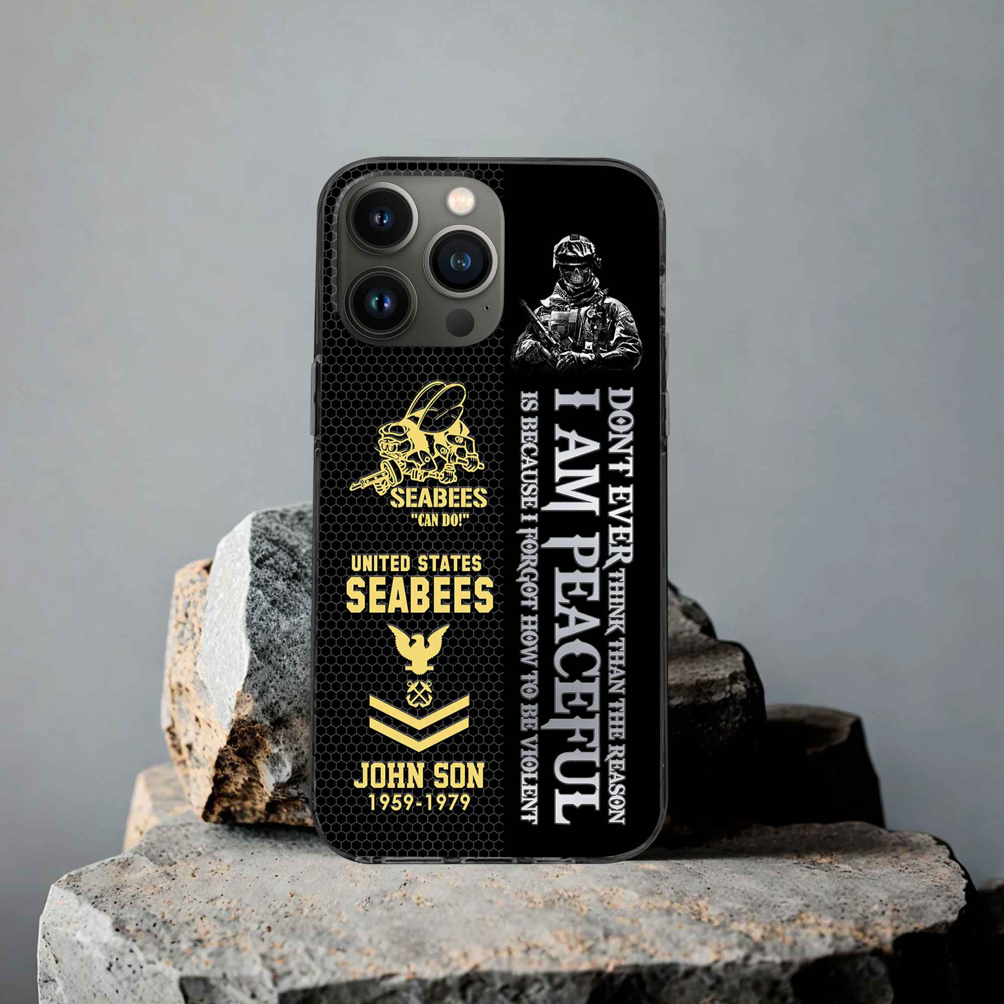 Premium Custom US Seabees Phone Case VPVC504309, Gifts For Seabees Veteran, Best Gifts On Father’s Day, Armed Forces Day, Independence Day, Veterans Day
