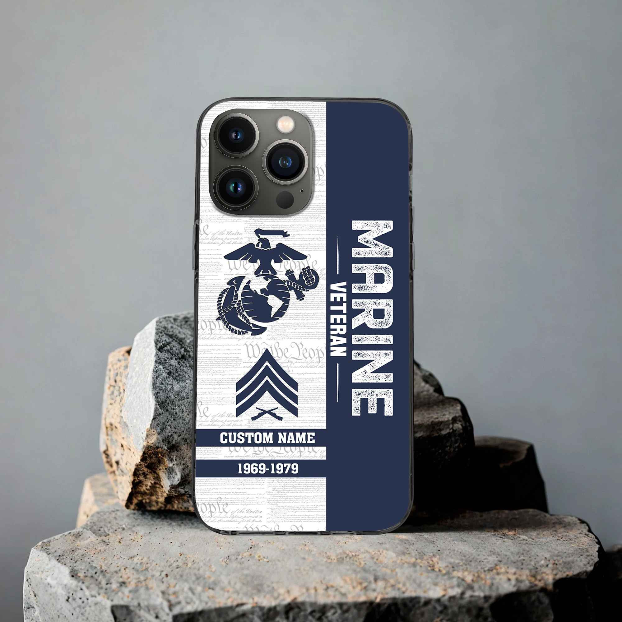 Unique Custom Name, Rank, Year USMC Phone Case VPVC504703, Gifts For Marine Veteran, Gifts For Dad, For Husband, Best Gifts On Father’s Day, Independence Day, Veterans Day